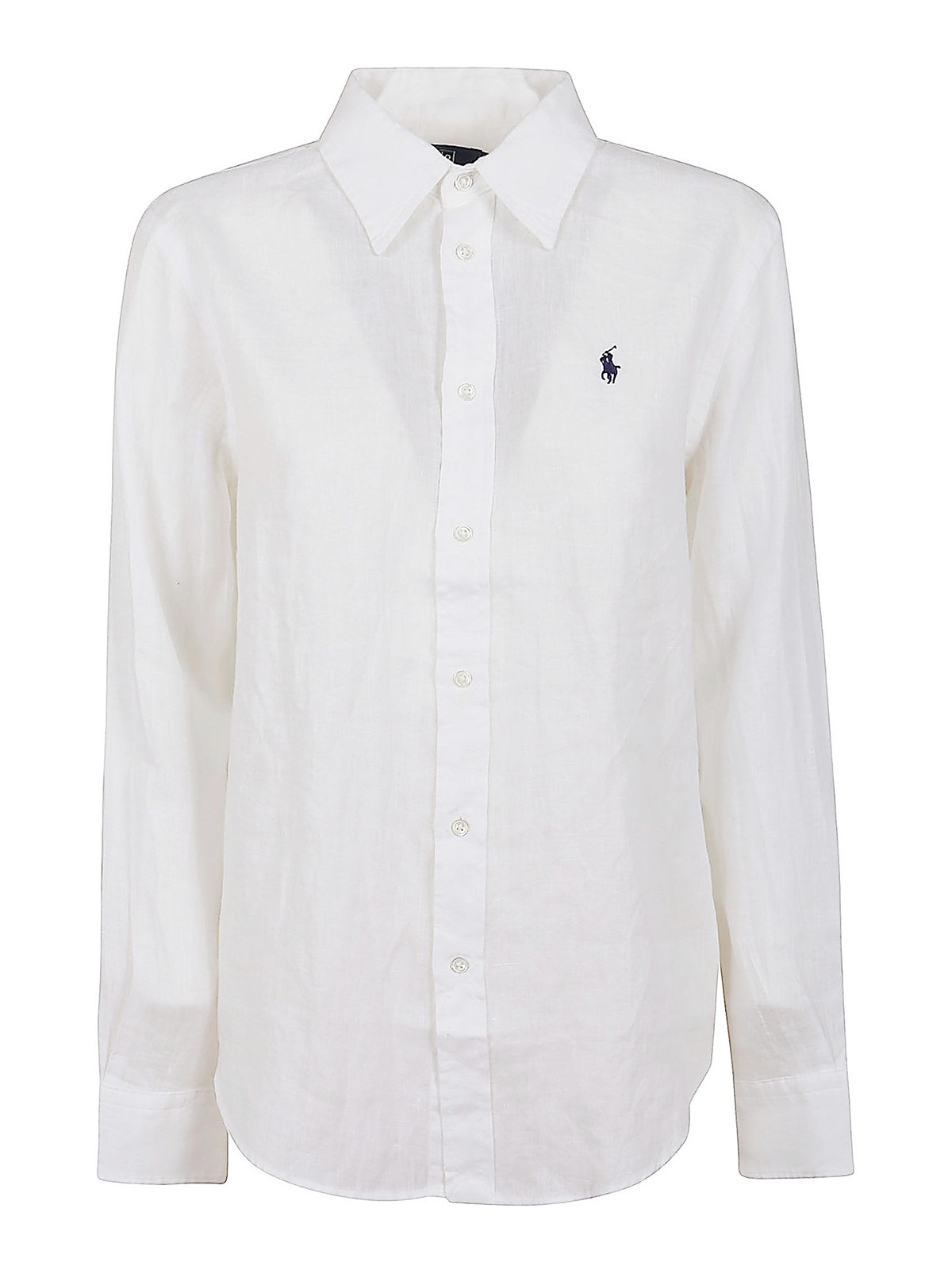 Polo Ralph Lauren Classic Linen Shirt In White