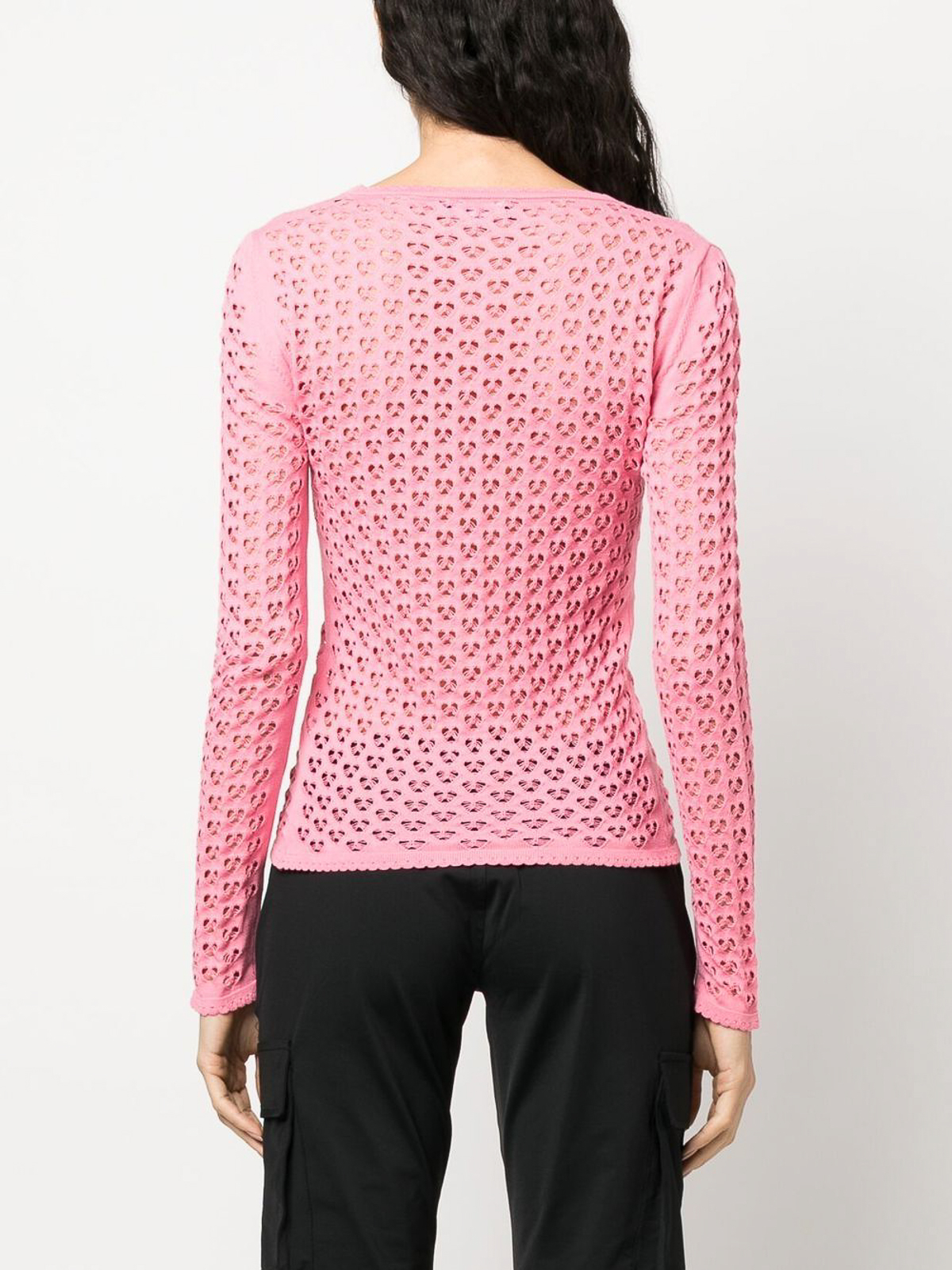 Shop Blumarine Knitted Top In Light Pink