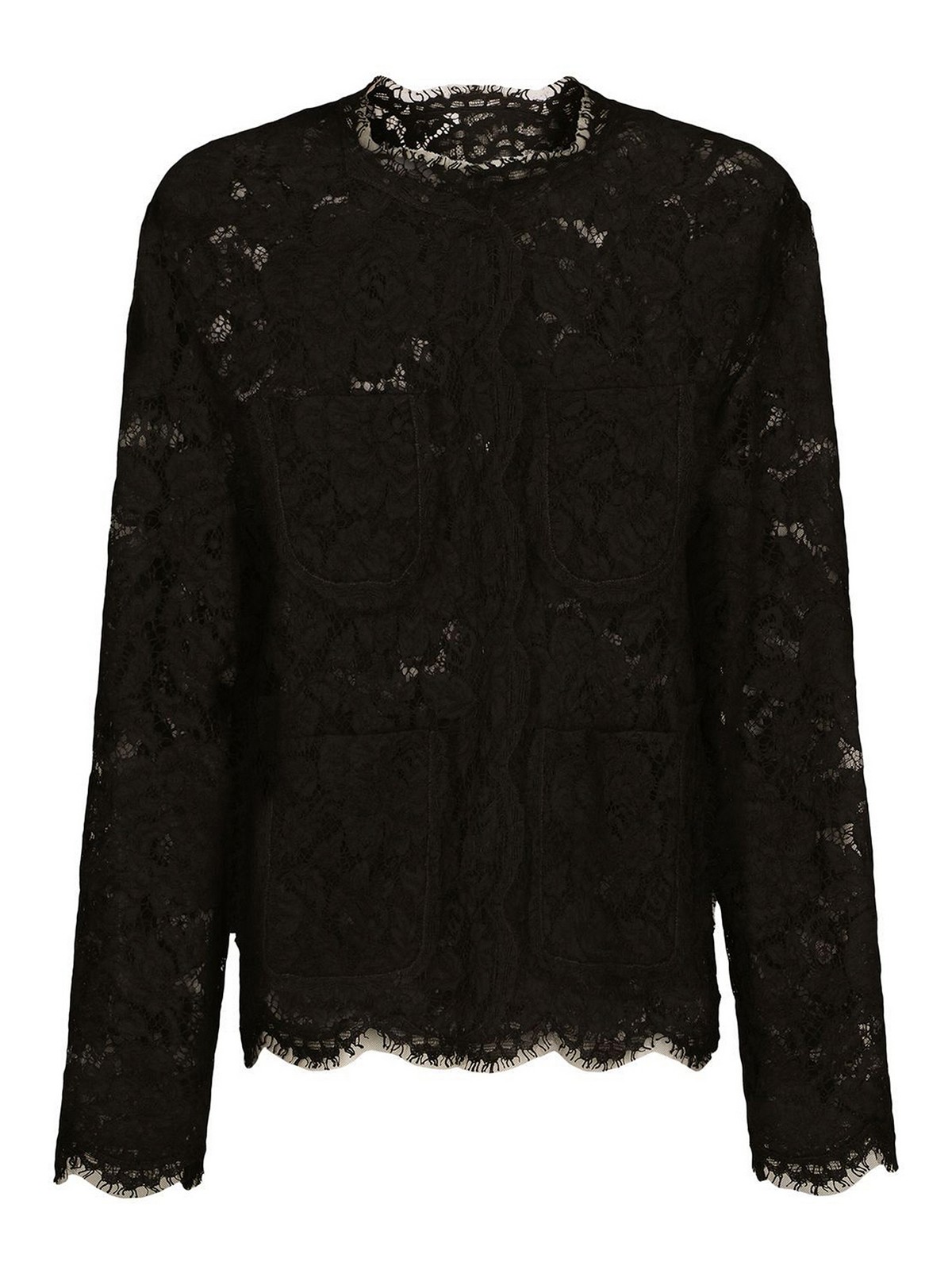Dolce & Gabbana Embroidered Jacket In Black
