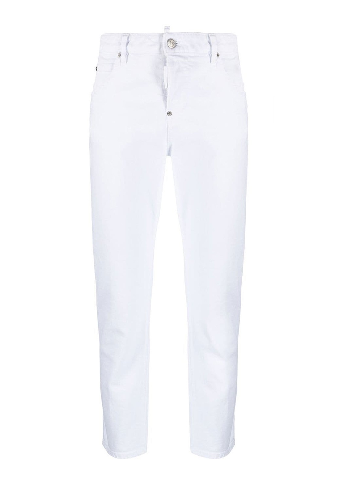 Dsquared2 Straight Leg Jeans In Blanco