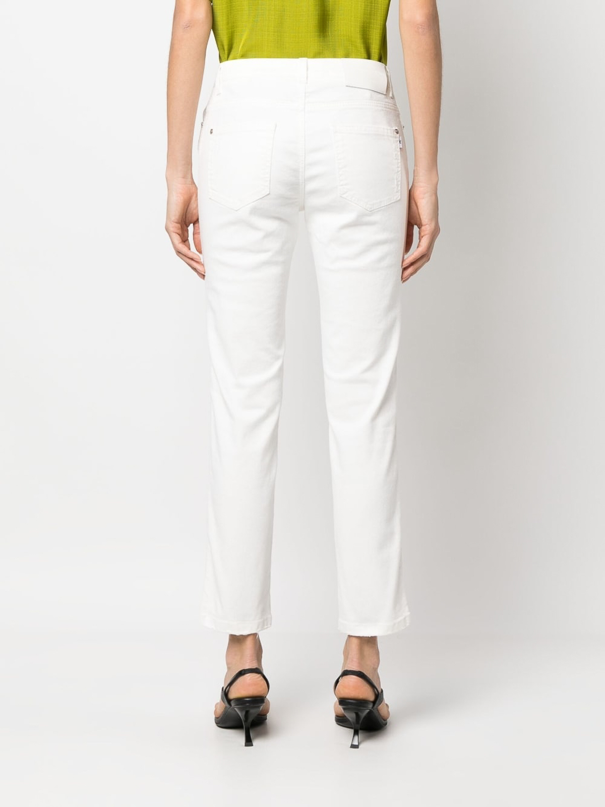 Ermanno Scervino Jeans with rhinestone - White