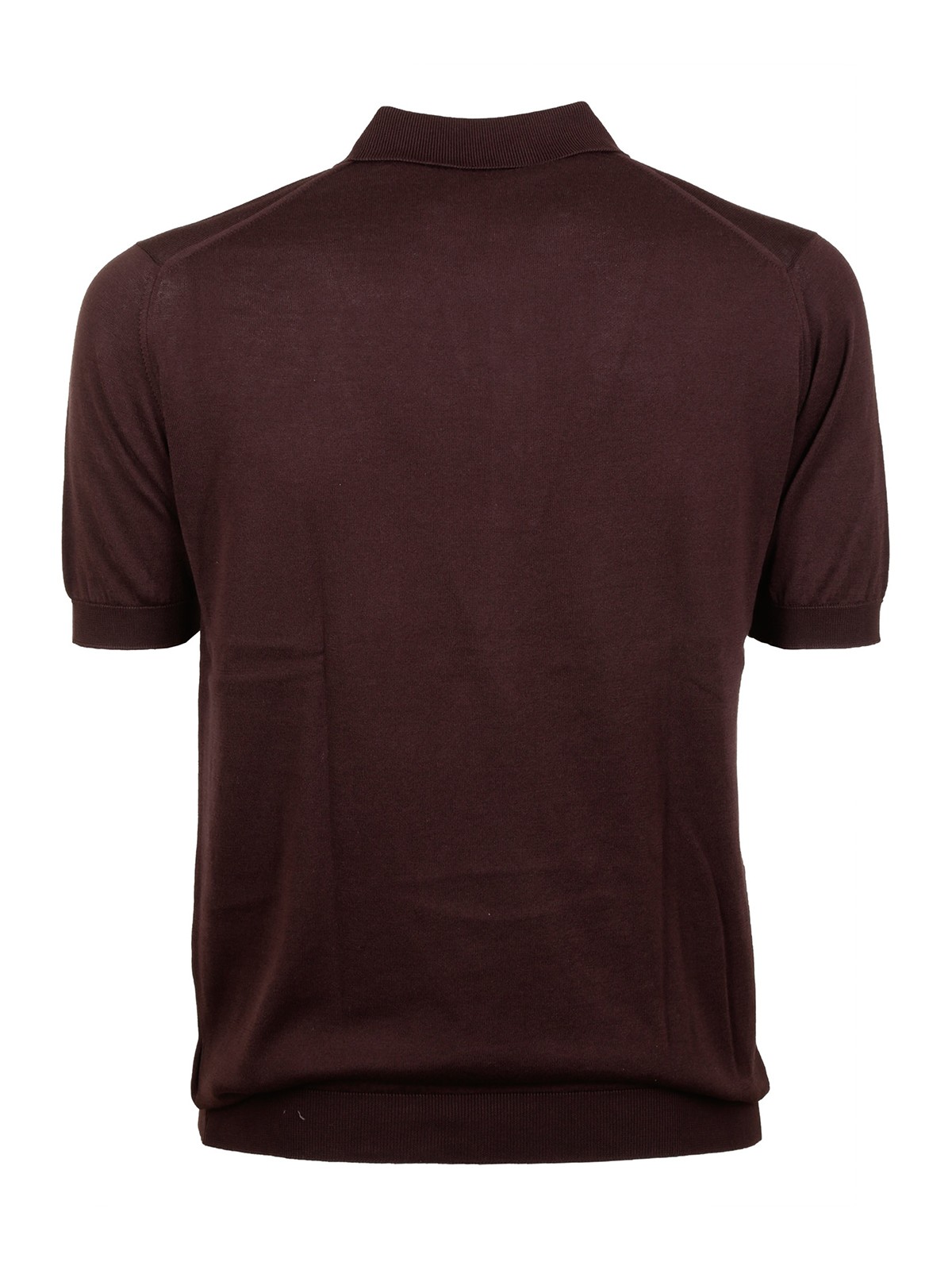 John Smedley Adrian shirt ss - Brown - Men | ADRIANCOFFEE