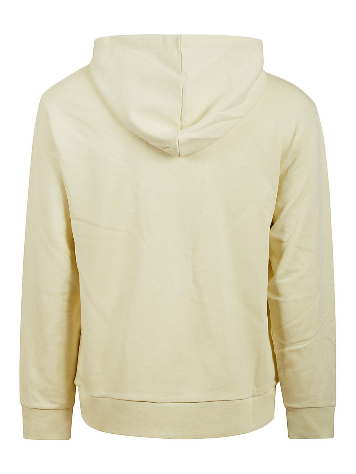 Shop Apc Hoodie Larry Color In Yellow