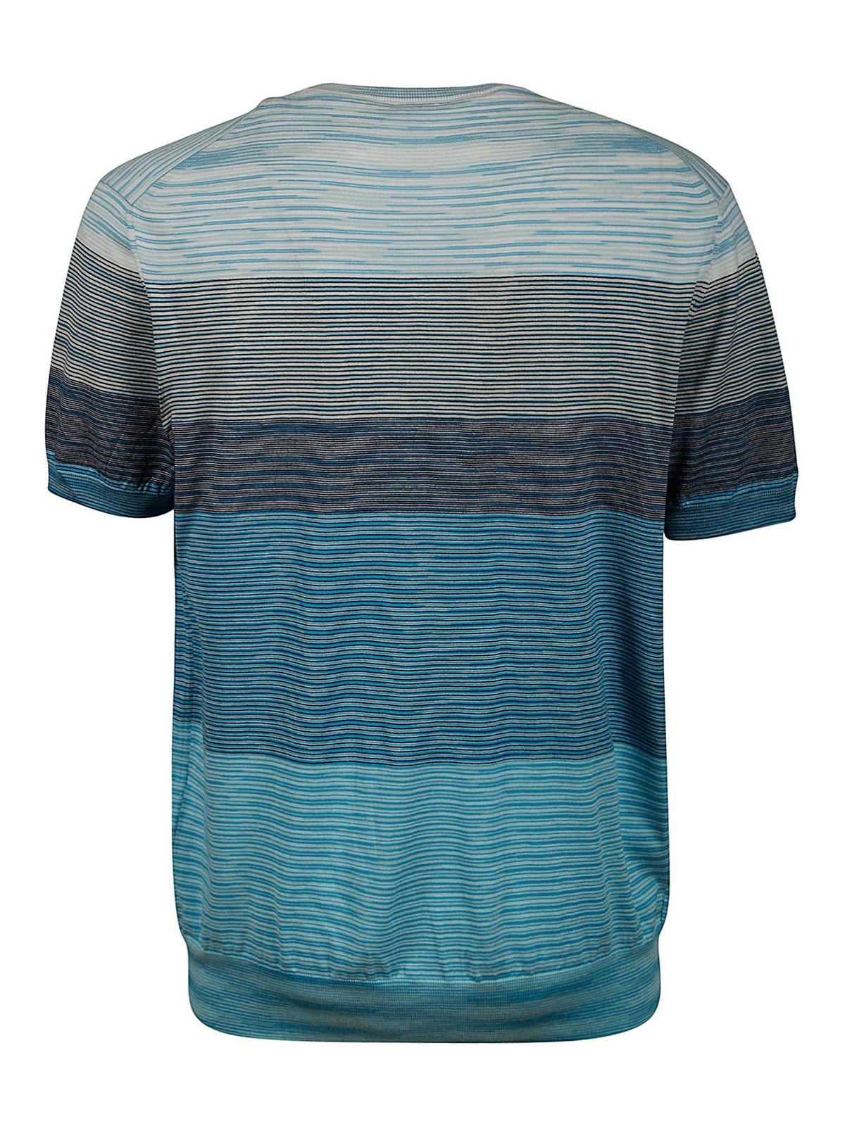 Shop Missoni Short Sleeve T-shirt In Blue