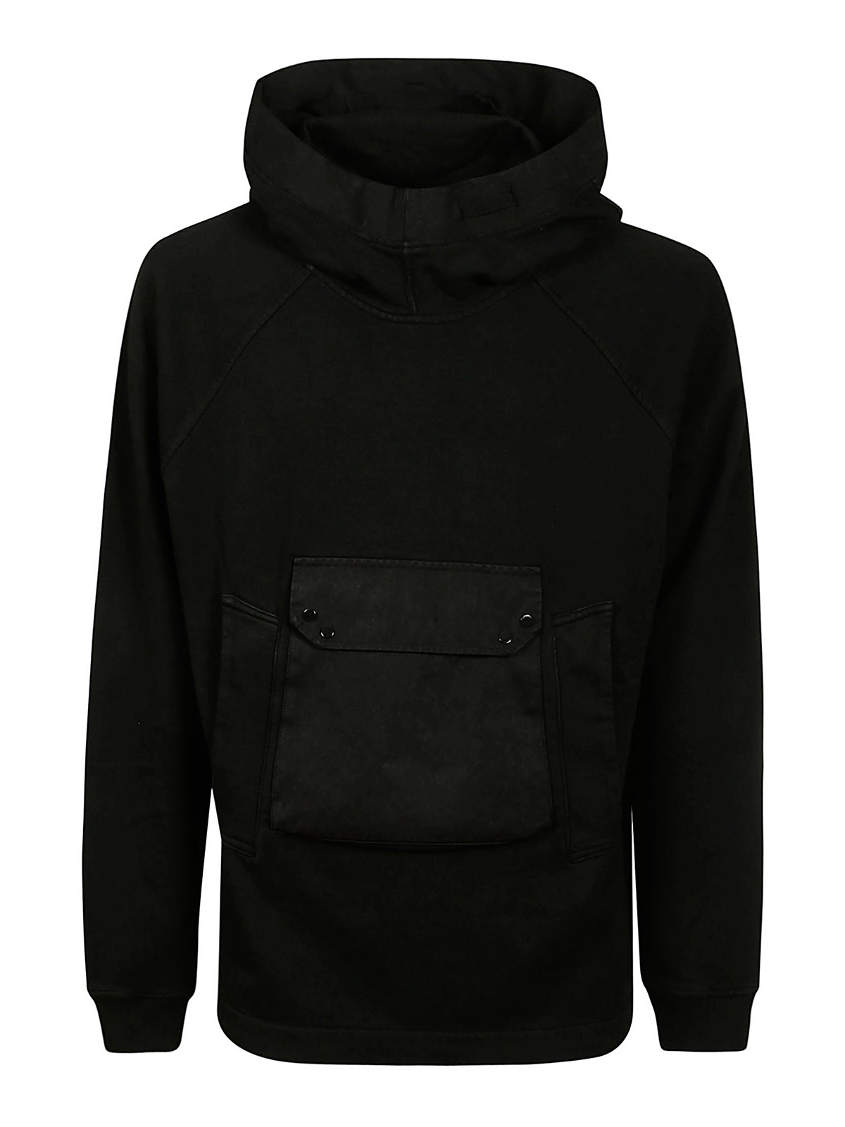 Ten C Sweatshirt Closed Hood In Black