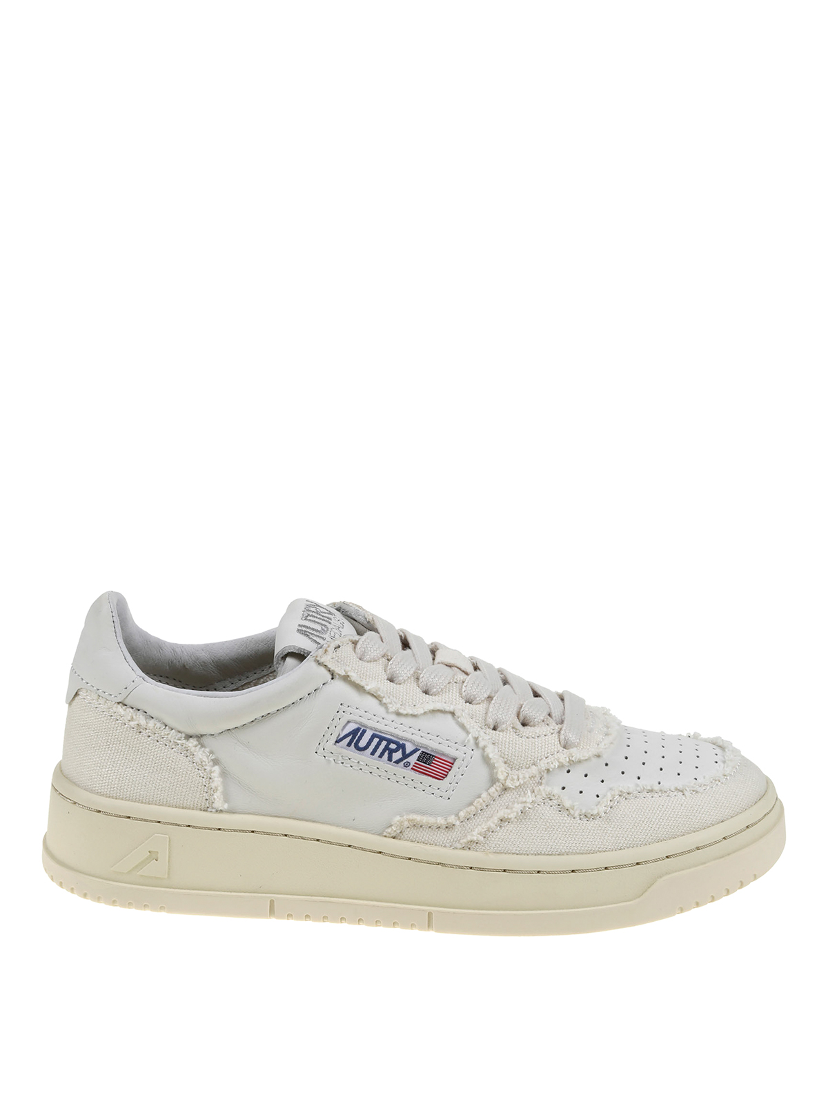 Autry 01 Low Canvas In White