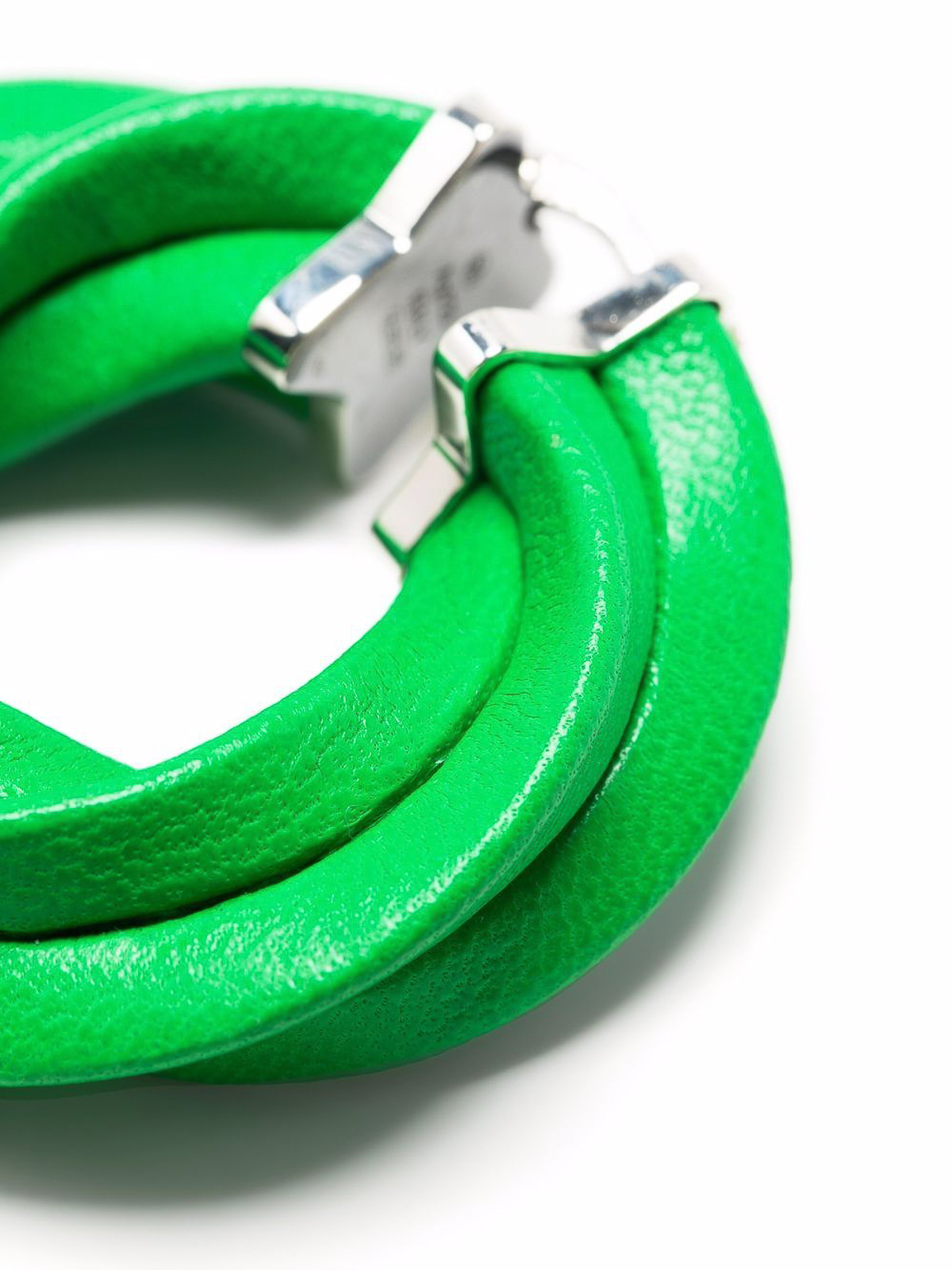 【BOTTEGA VENETA】Green/レザーバングル/　Size:S BOTTEGA VENETA】Green/レザーバングル/ Size:S Bottega Veneta