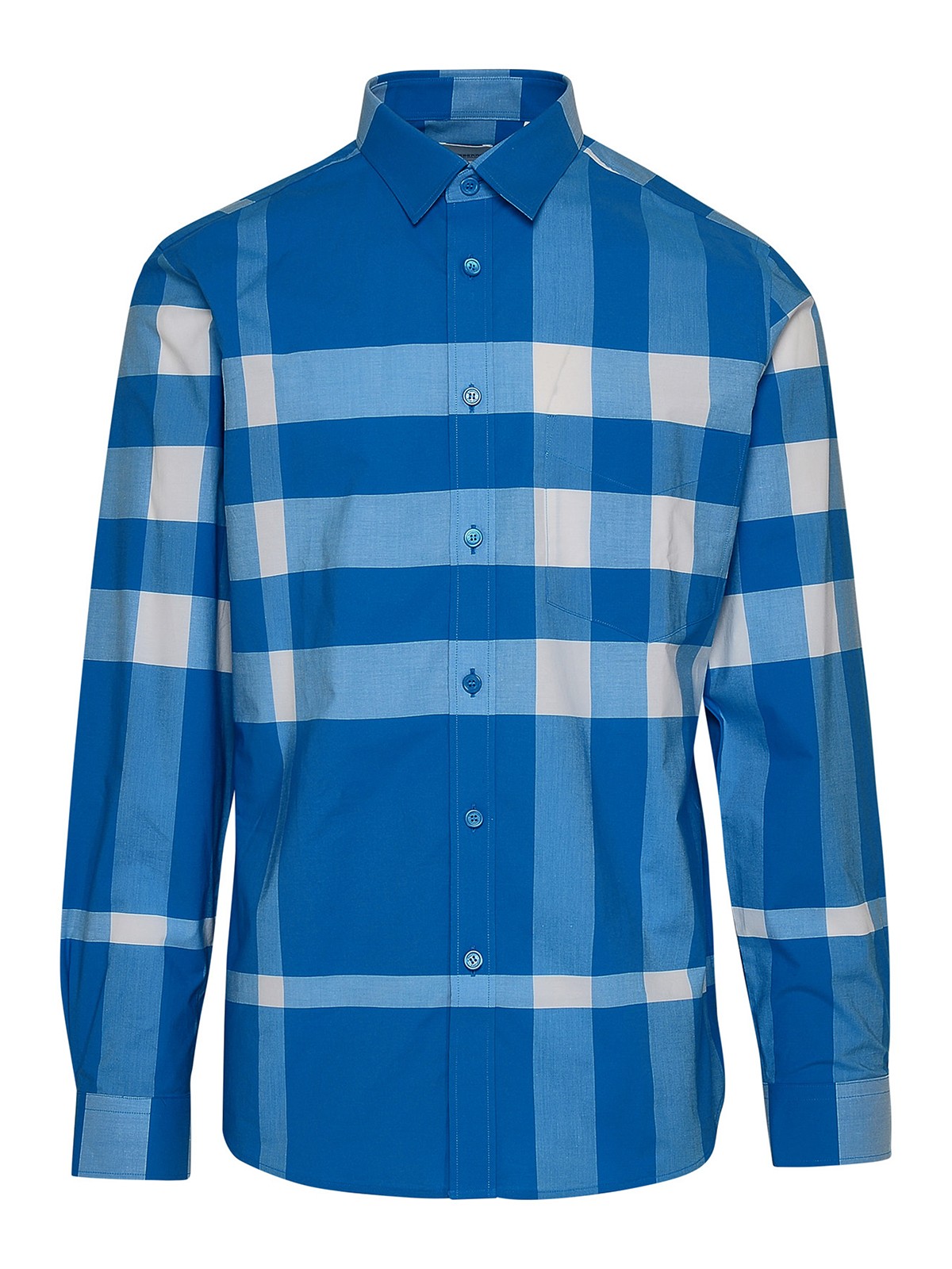 Burberry shirt light blue hotsell