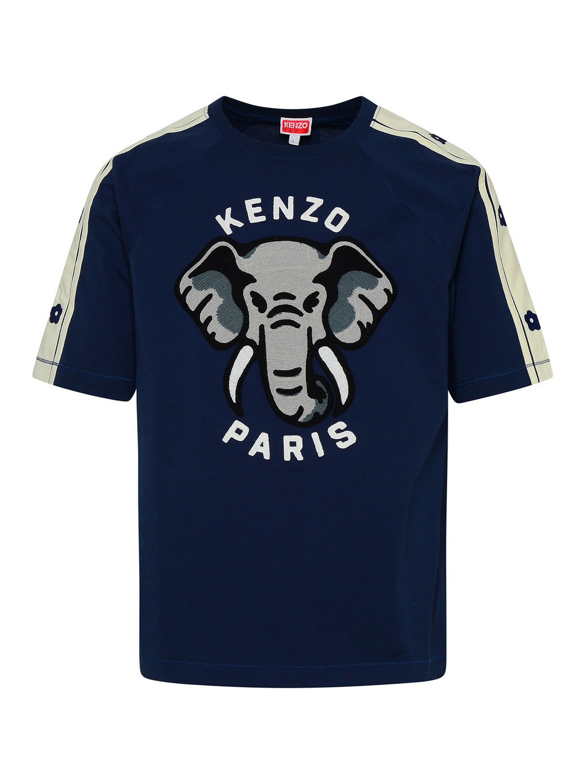 Kenzo Cotton T-shirt In Dark Blue