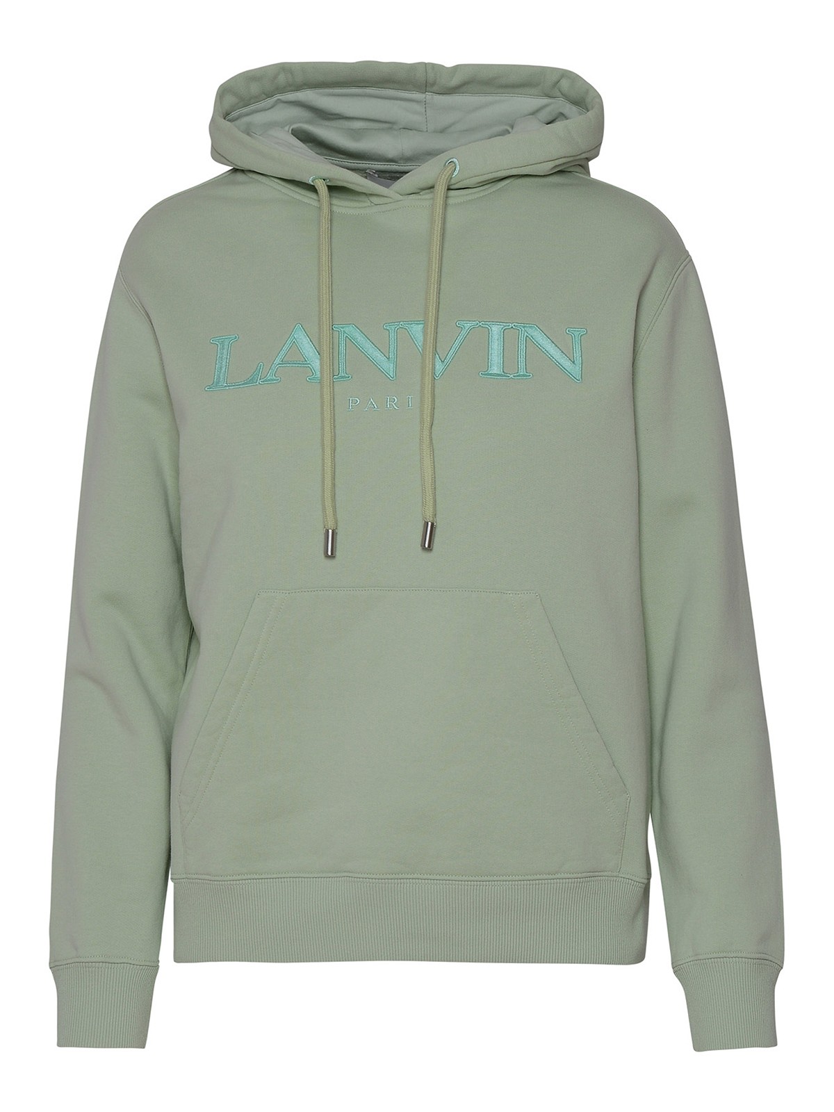 Shop Lanvin Mint Green Cotton Sweatshirt