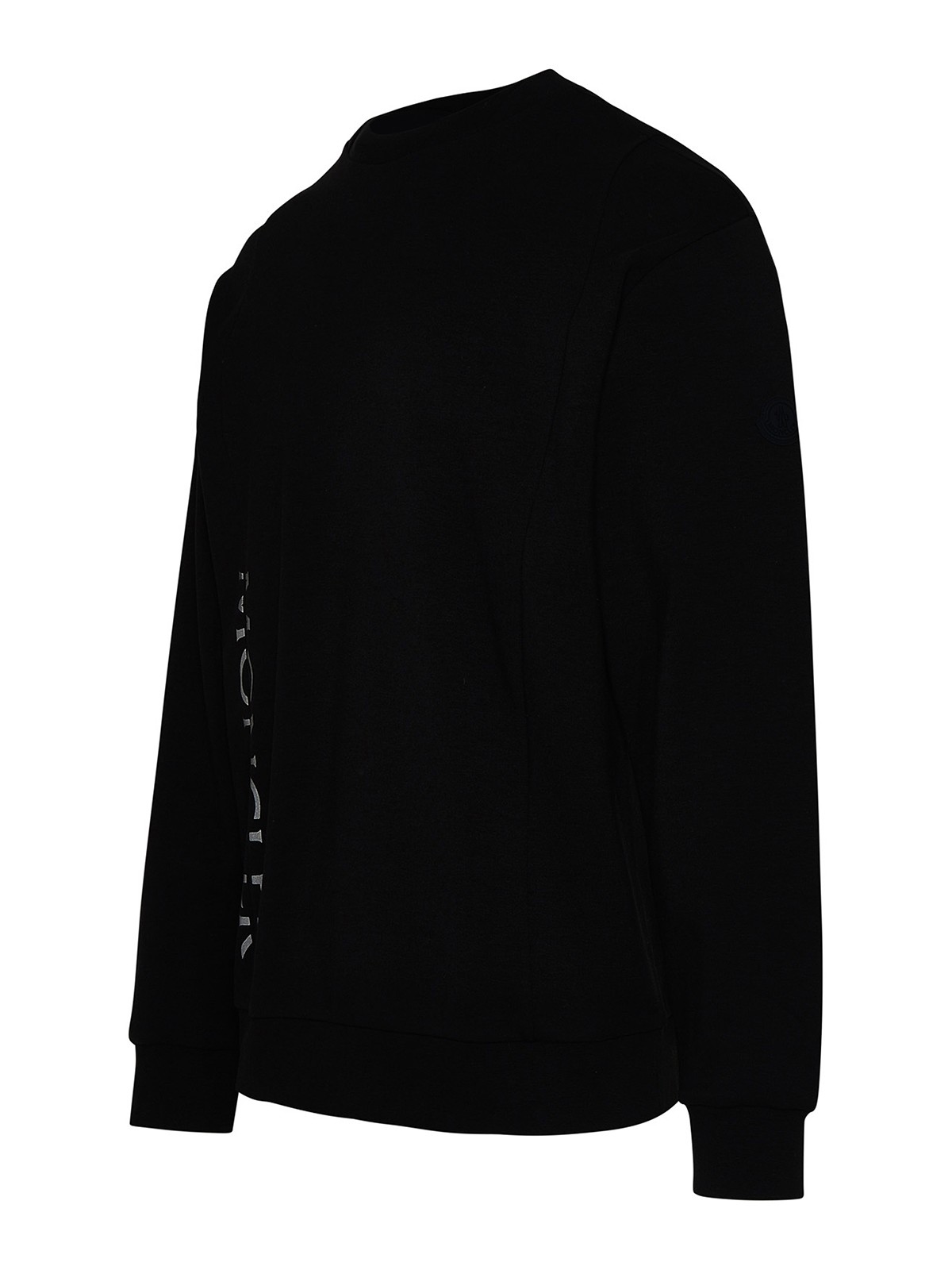 Sweatshirts & Sweaters Moncler - Sweatshirt in black cotton fleece