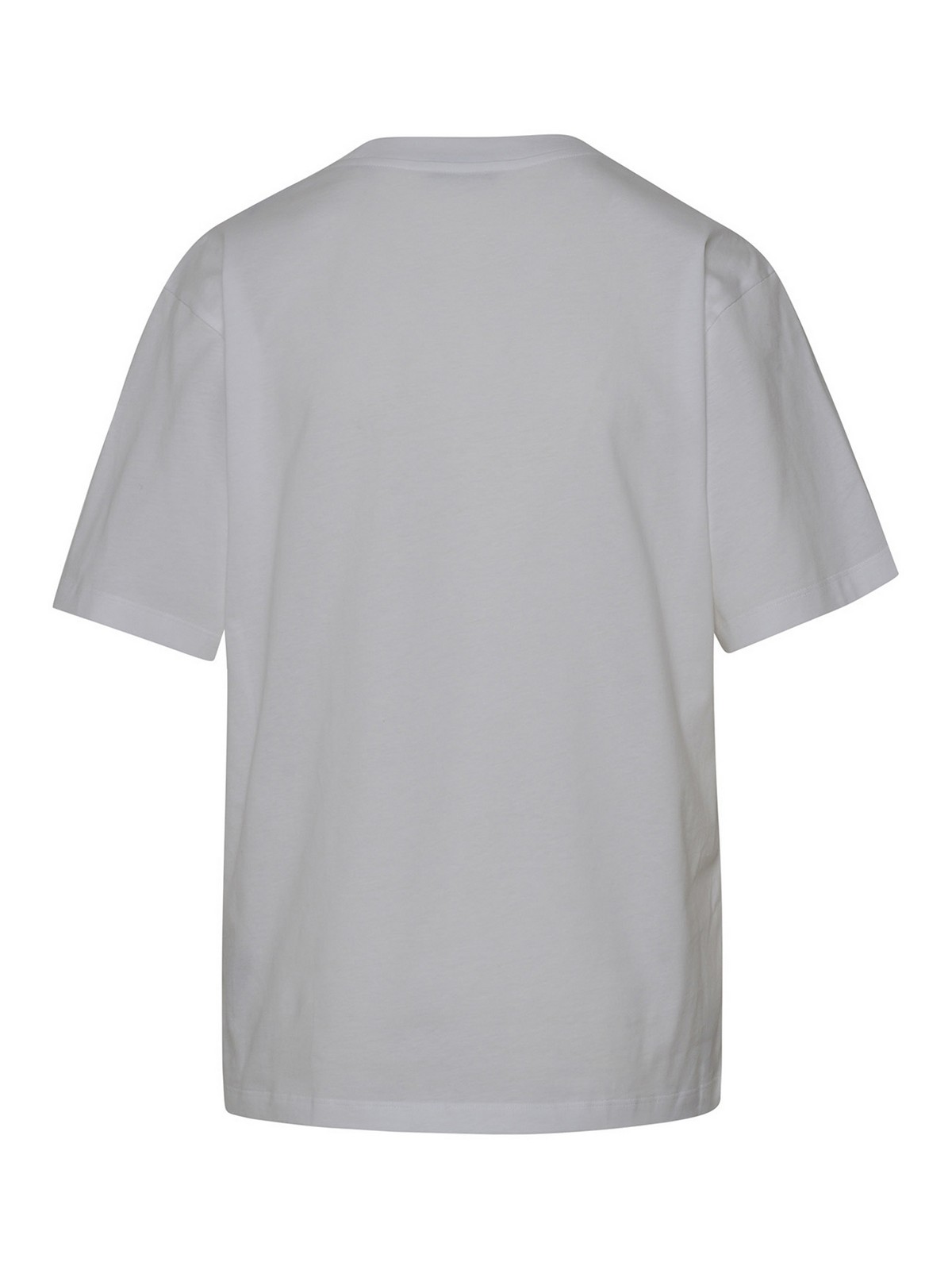Shop Moncler Cotton T-shirt In Blanco