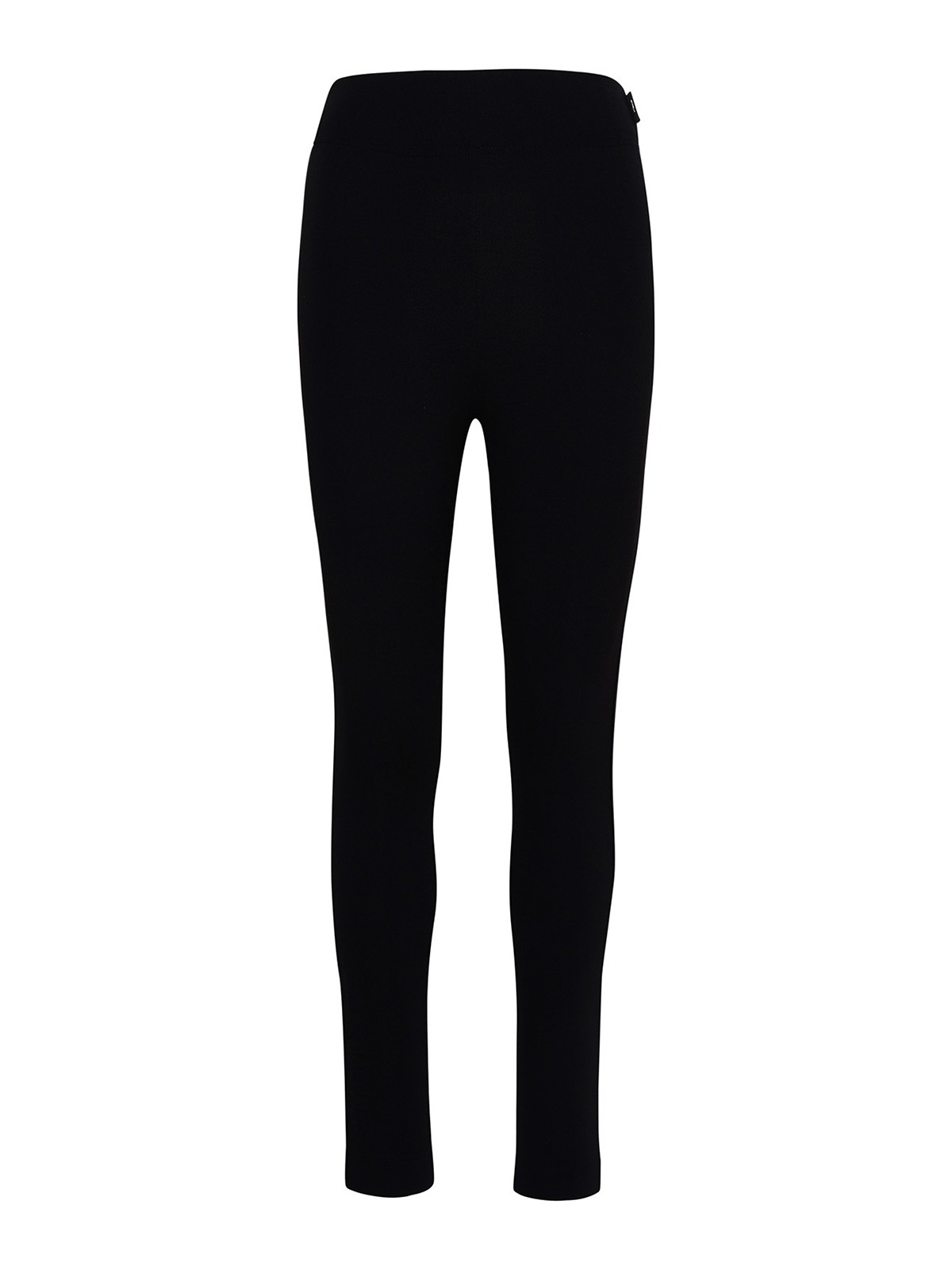 Shop Moncler Leggings In Misto Nylon Neri In Black