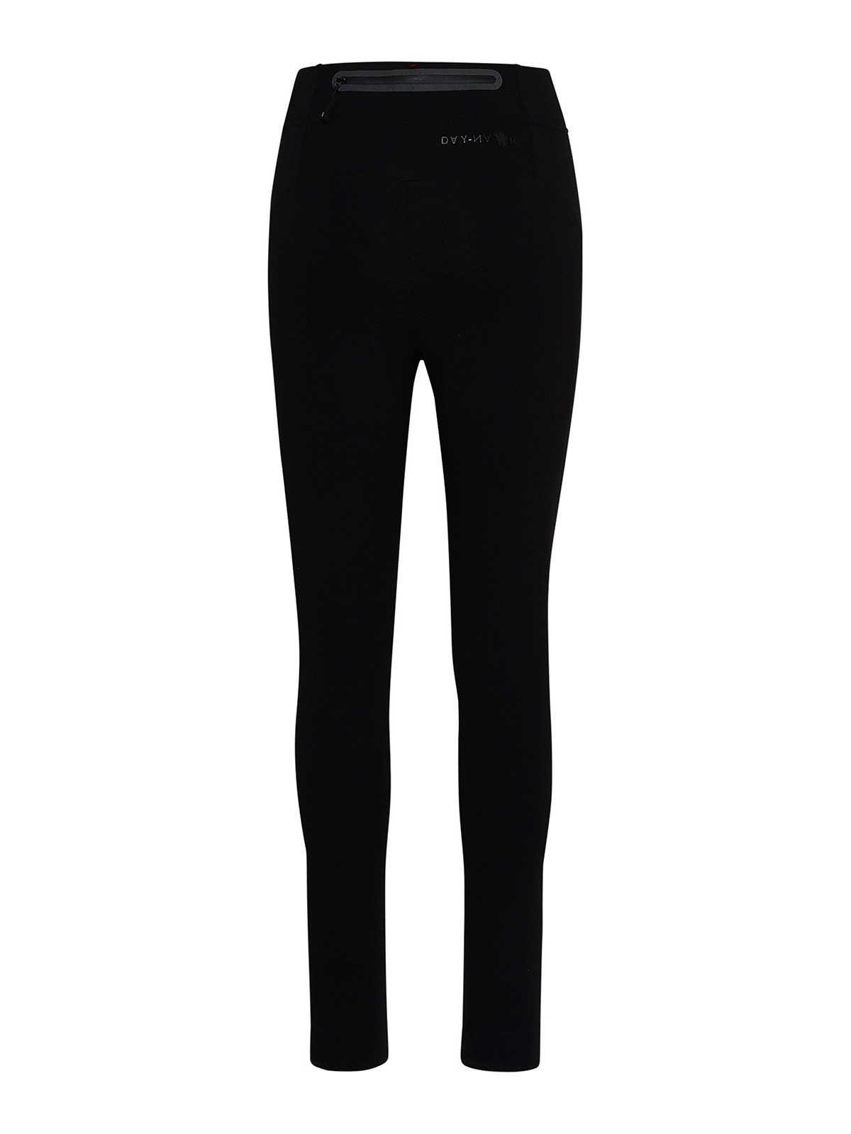 Shop Moncler Leggings In Misto Nylon Neri In Black