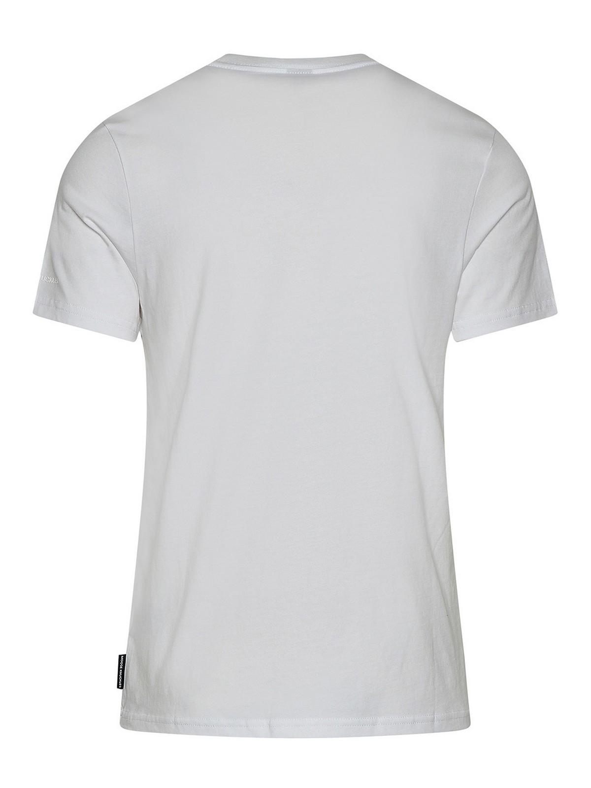Shop Moose Knuckles Cotton T-shirt In White