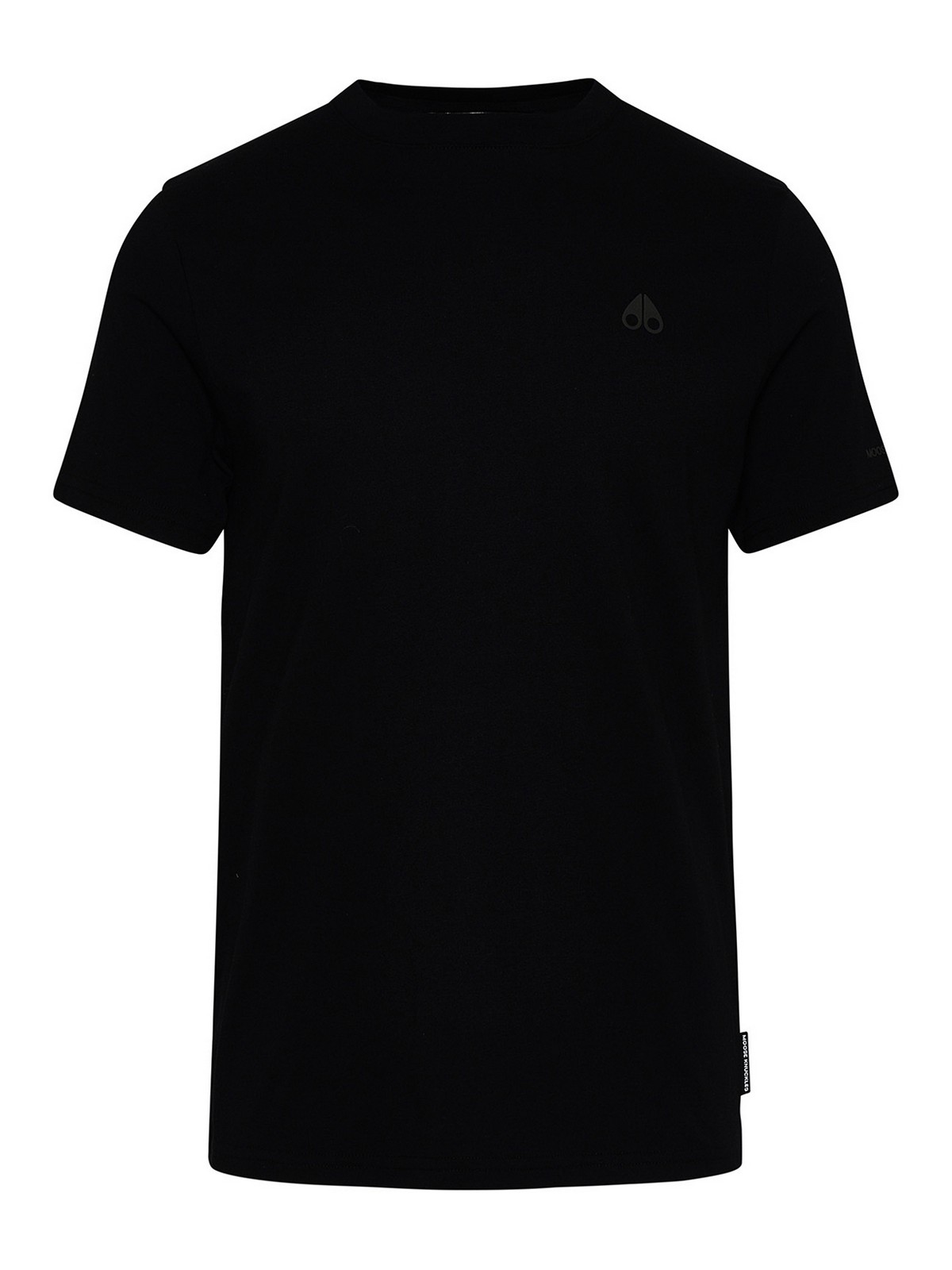 Shop Moose Knuckles Cotton T-shirt In Black