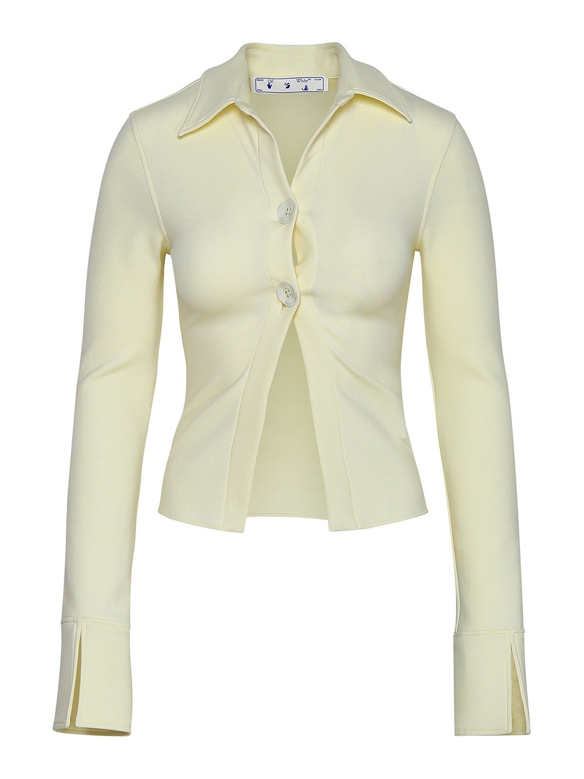 Off-white Sleek Long-sleeved Shirt In White