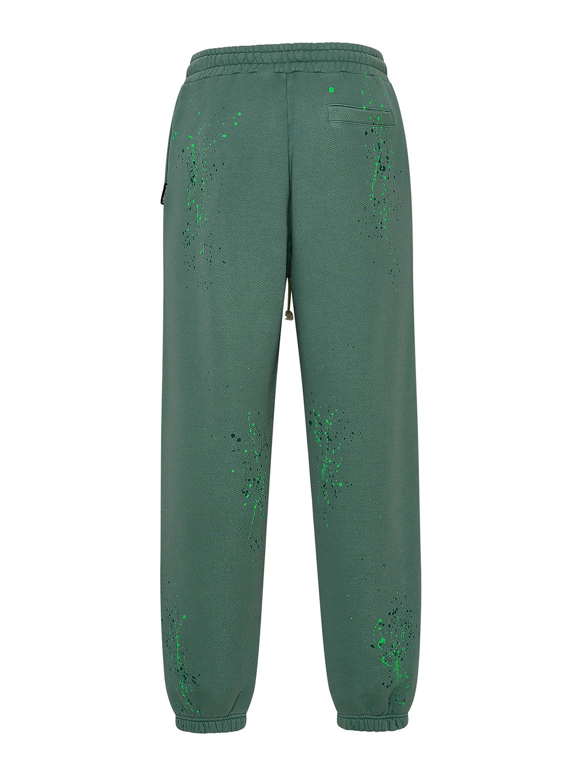 Palm Angels Pantalone sportivo in cotone verde PMCH011S23FLE0015530