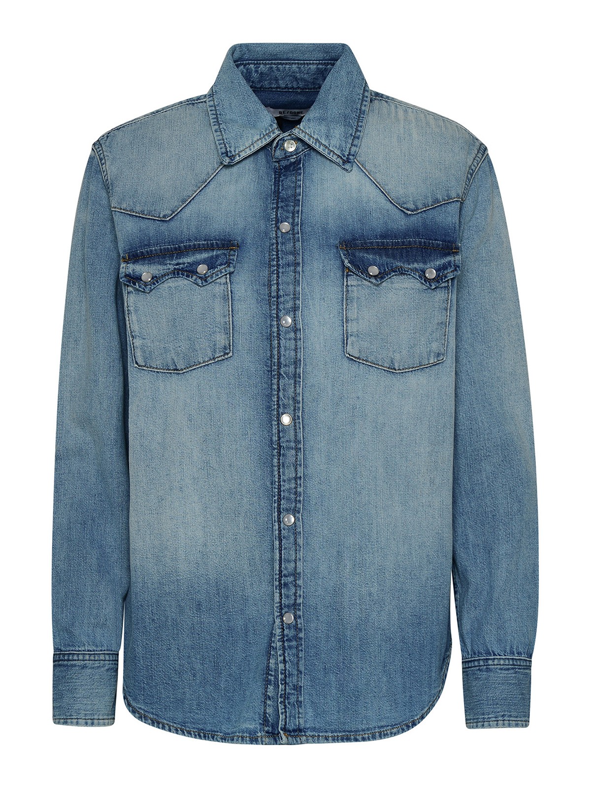 Shirt Light Blue Cotton Denim