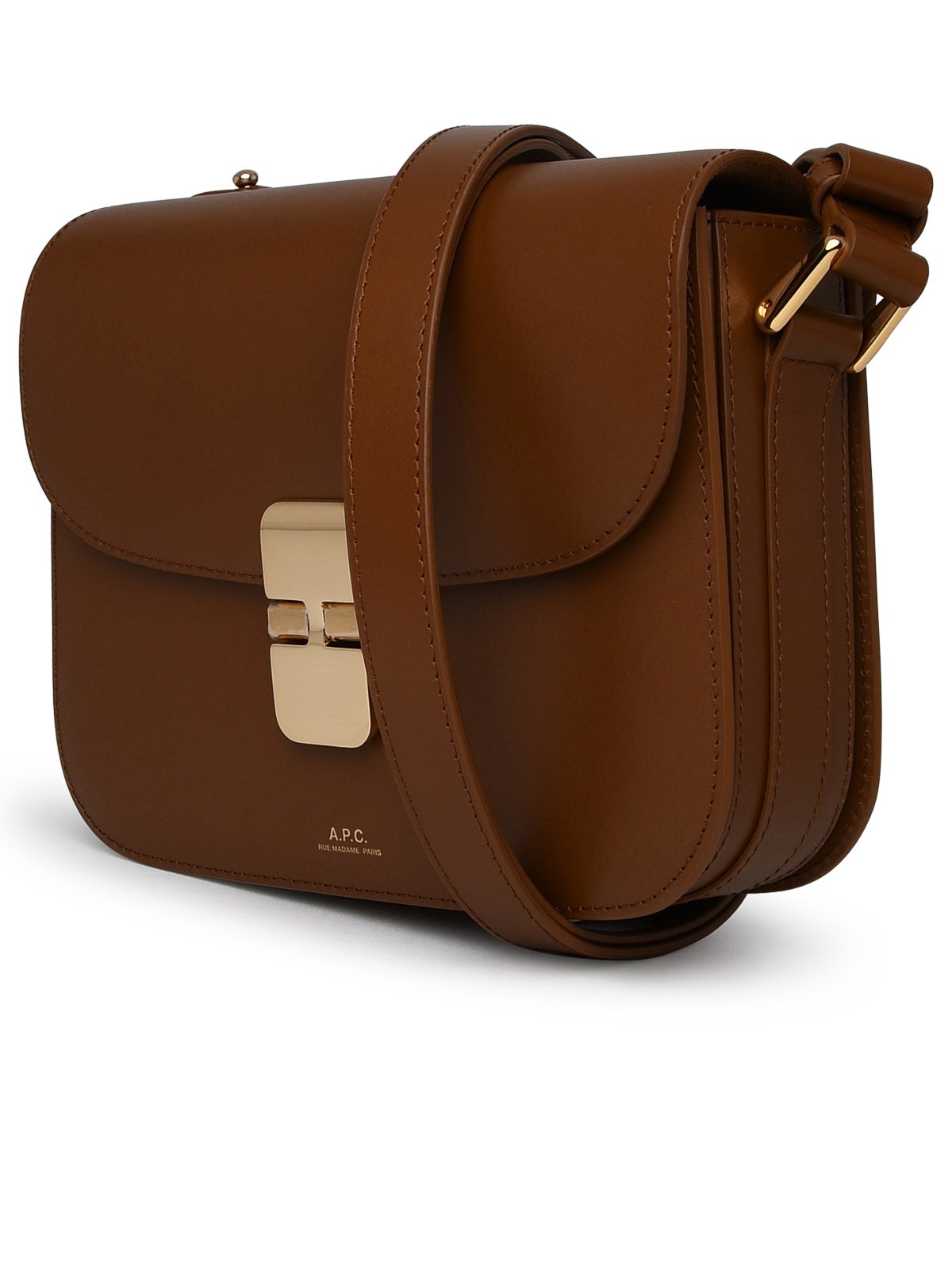 Small grace bag in brown leather Brown PXBMWF61413CAQ