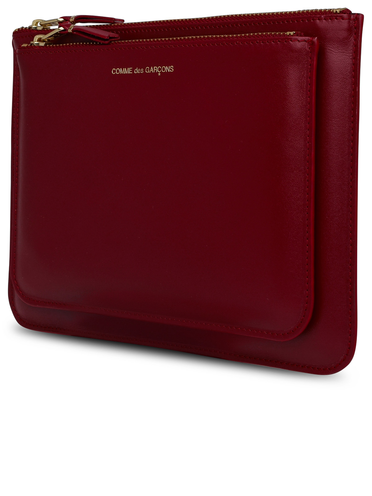 Comme Des Garçons Wallet Bustina in pelle bordeaux SA5100OPRED