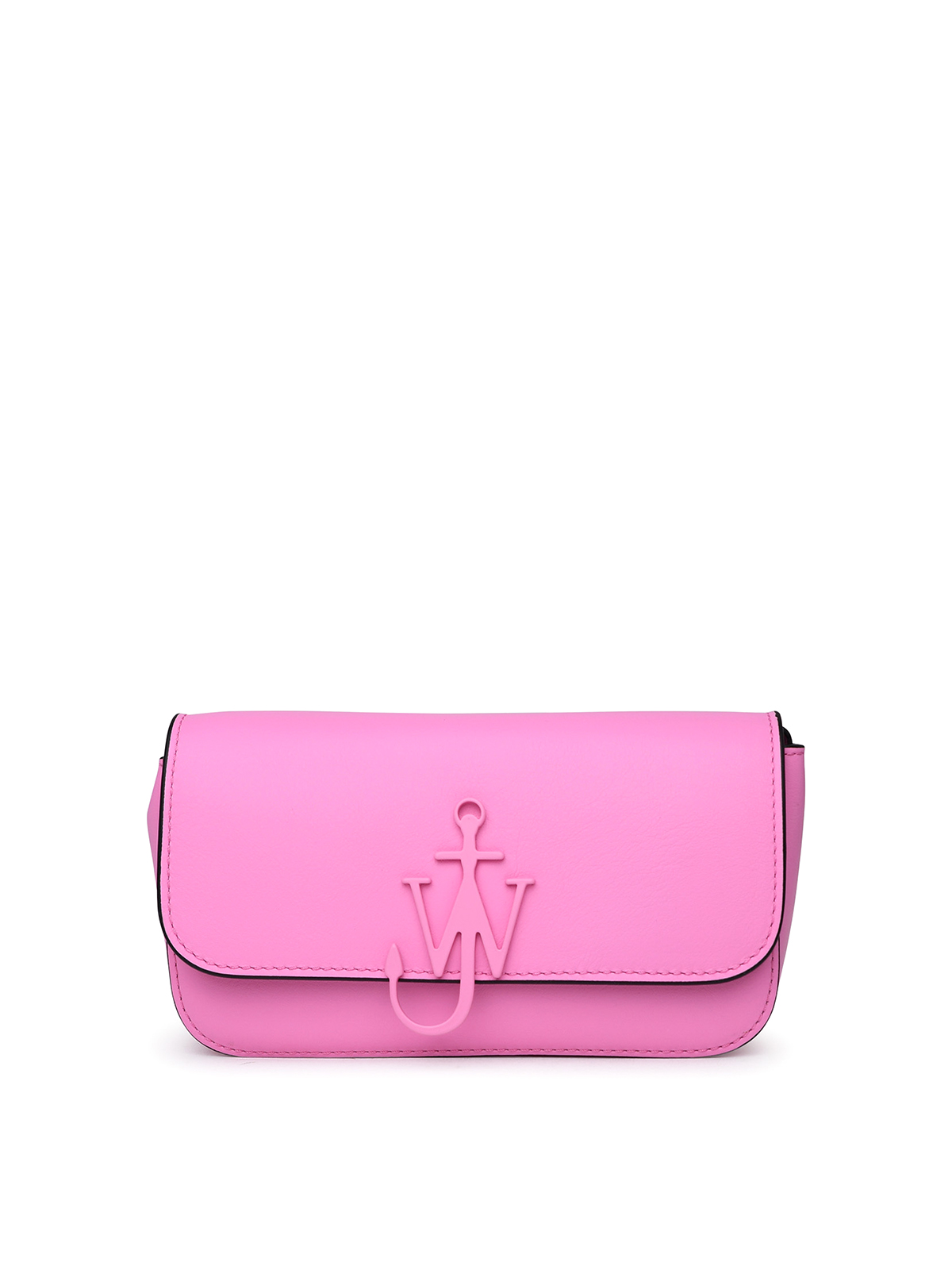 Jw Anderson Anchor Bag In Pink Leather In Nude & Neutrals