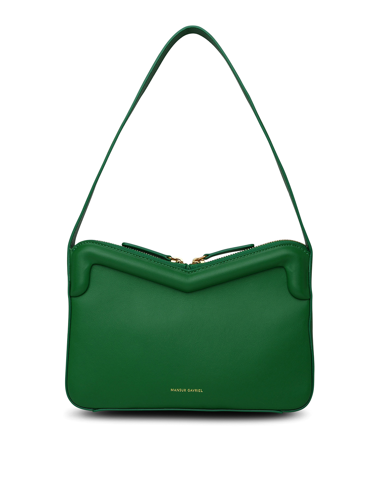 Shoulder bags Mansur Gavriel - M frame bag in green leather ...