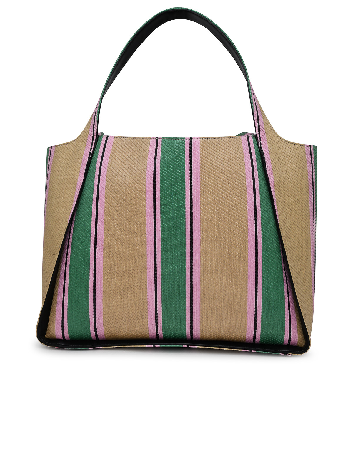 Shop Stella Mccartney Bag In Multicolored Raffia In Multicolour