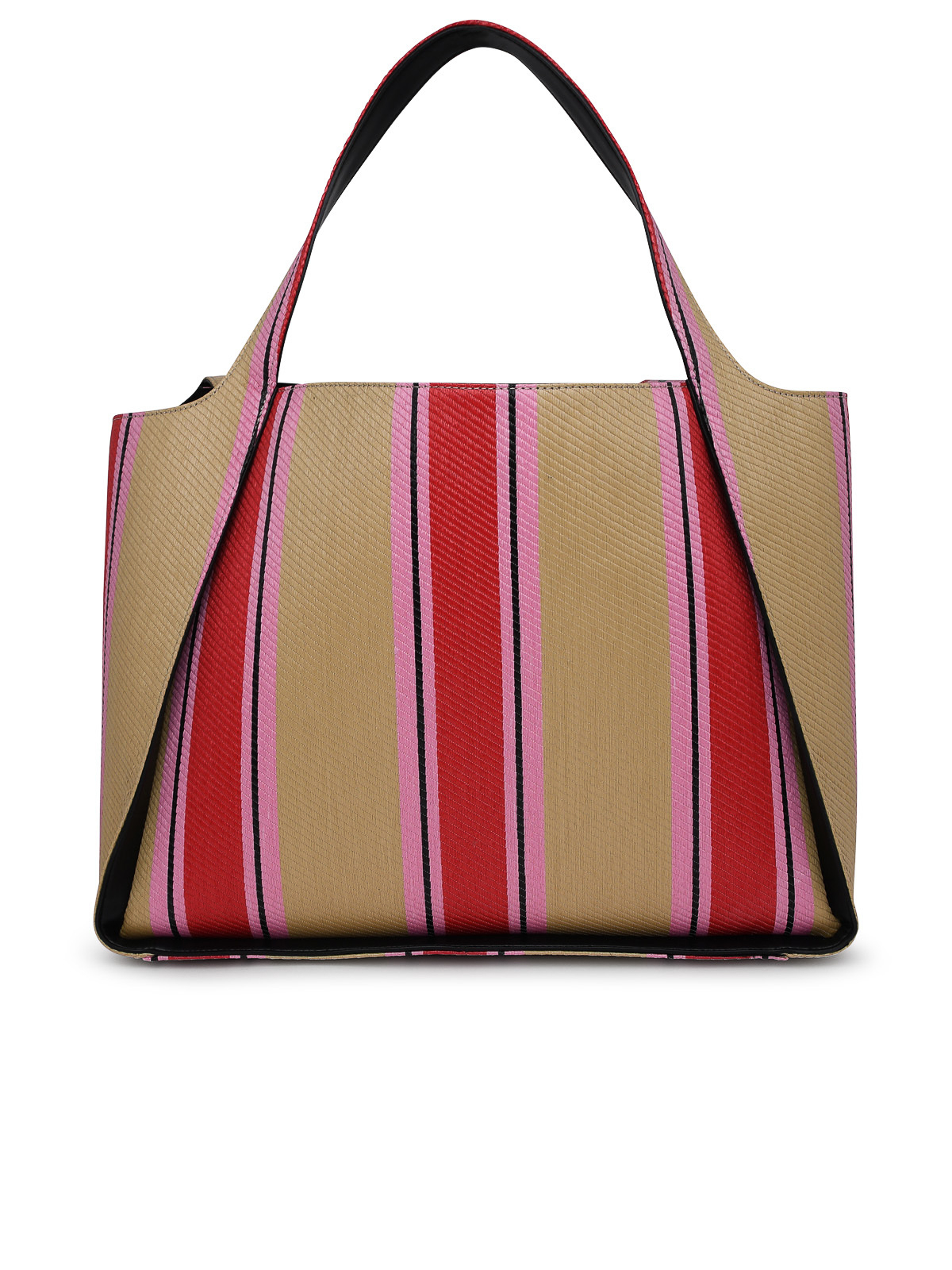 Shop Stella Mccartney Bag In Multicolored Raffia In Multicolour
