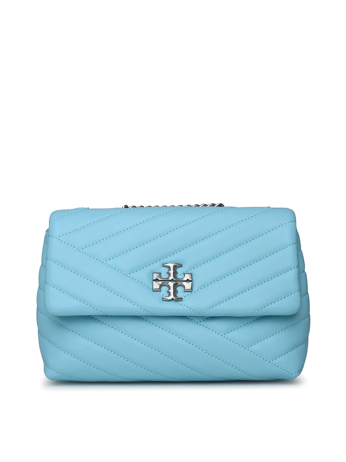 Tory Burch Small kira bag in light blue leather - Women|90452400