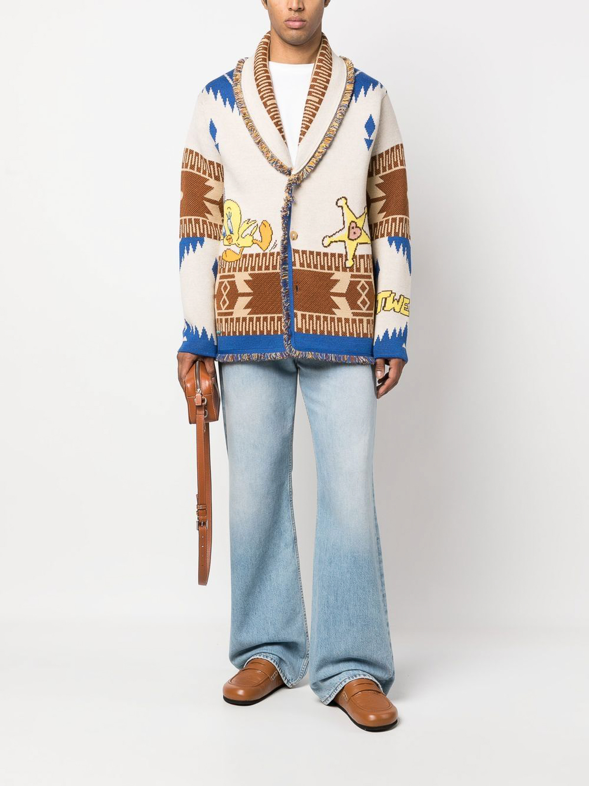 Alanui X looney tunes tweety cowboy icon cardigan Alanui X looney tunes tweety cowboy icon cardigan