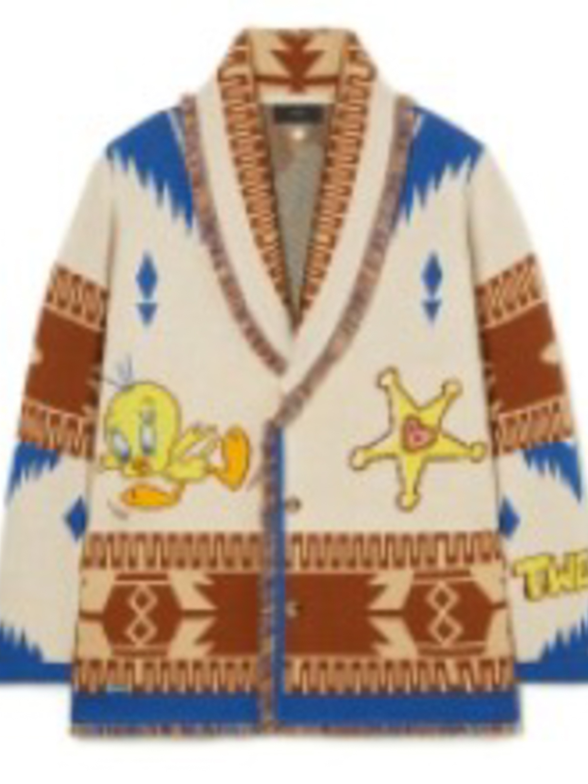 Alanui X looney tunes tweety cowboy icon cardigan Alanui X looney tunes tweety cowboy icon cardigan