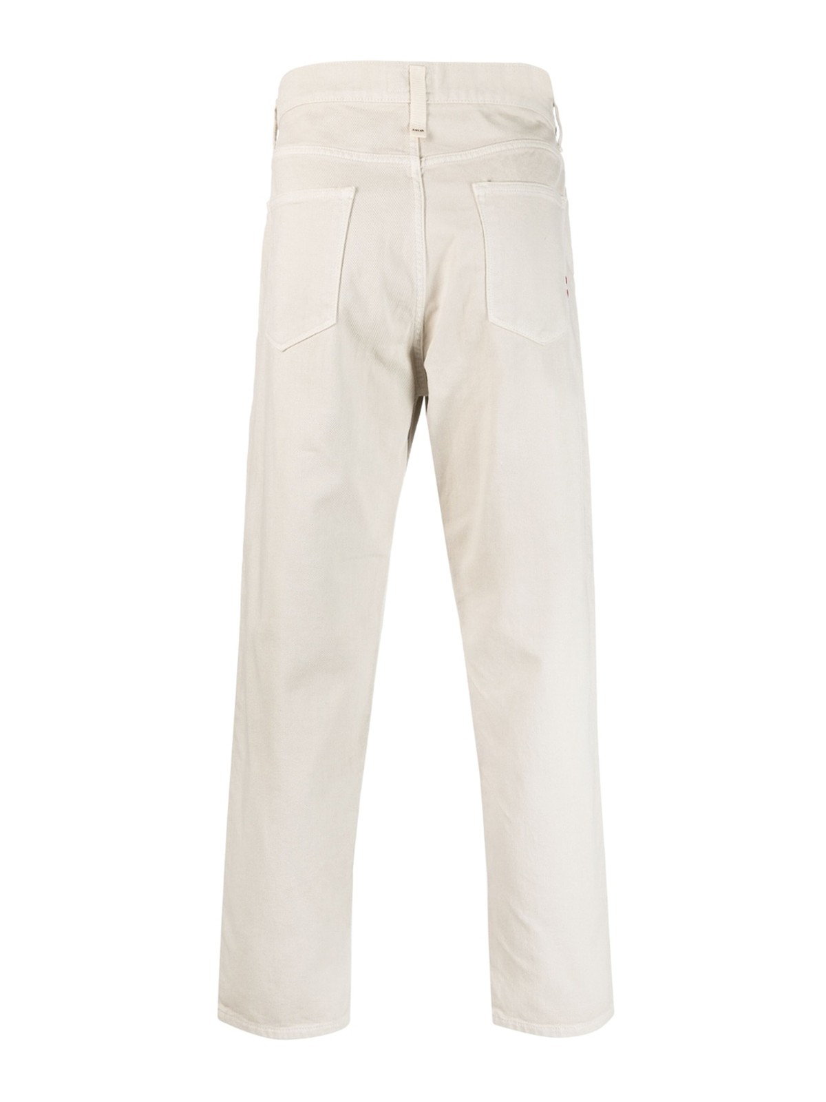 Shop Amish Jeremiah Straight-leg Jeans In Beige