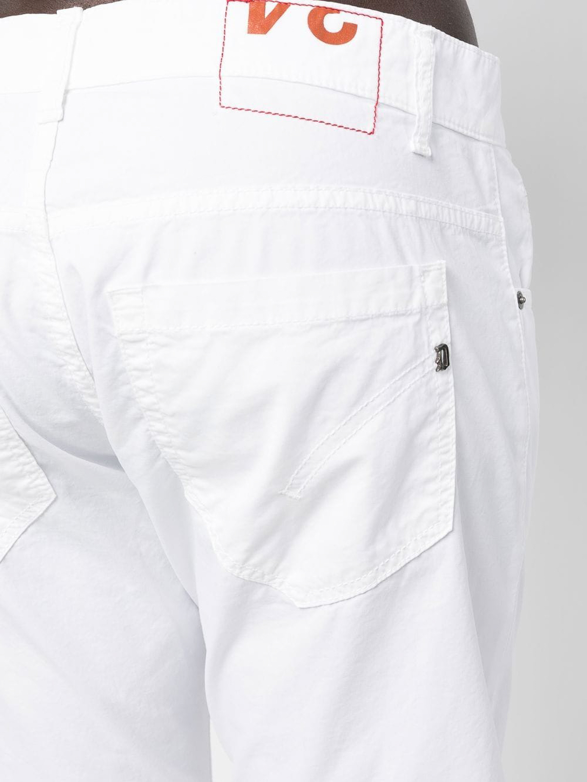Shop Dondup Low-rise Straight Jeans In White