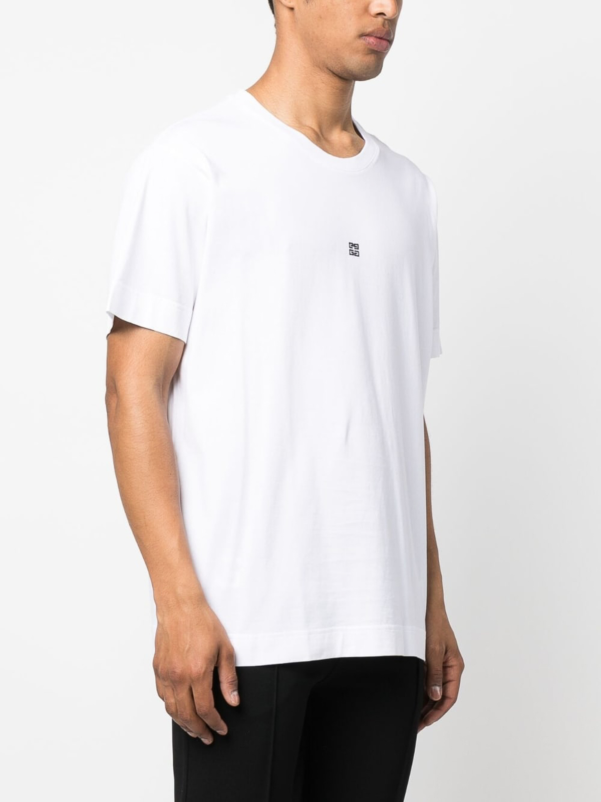 Shop Givenchy 4g Embroidered Short-sleeve T-shirt In White