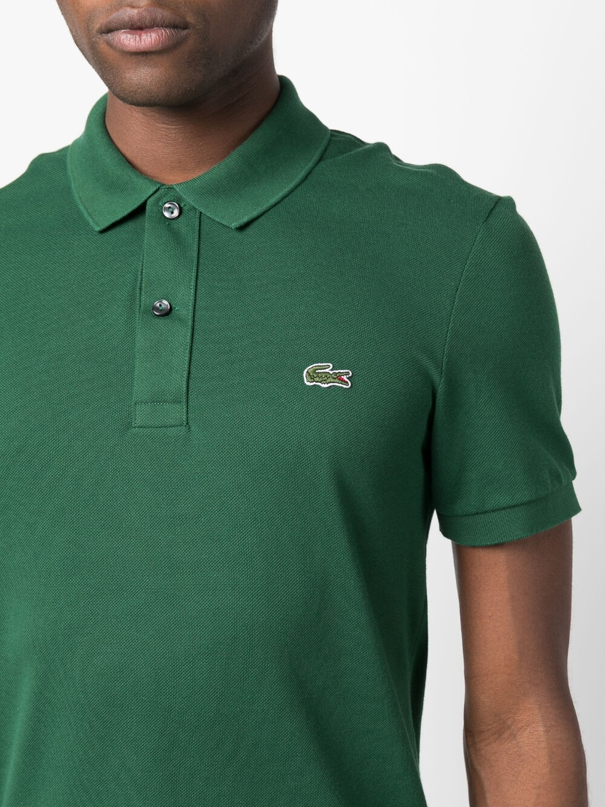 detekterbare Gods Forge Polo shirts Lacoste - Logo-patch polo shirt - PH4012132GREEN