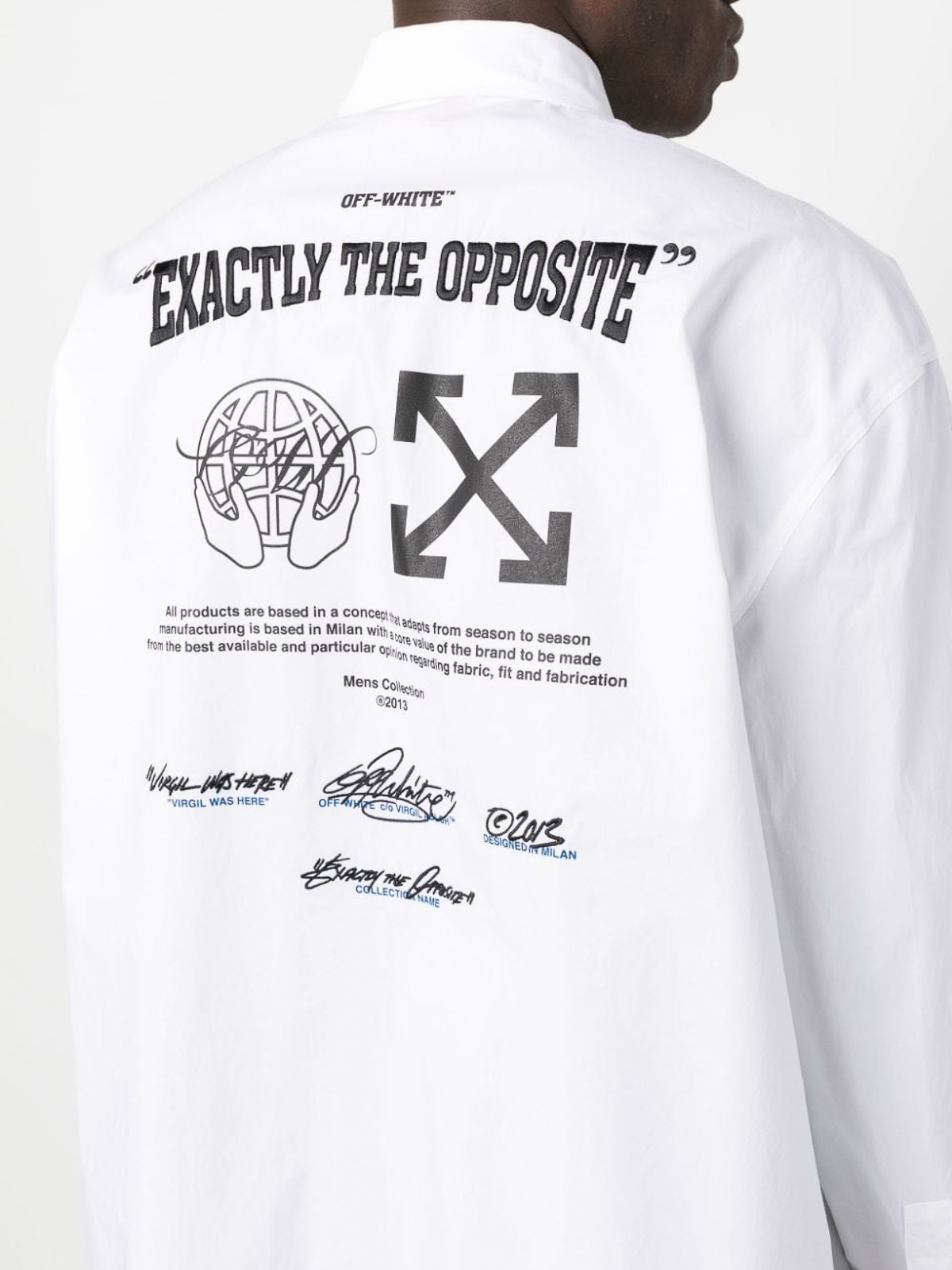 Off-White Exact Opp-print long-sleeve shirt - Black