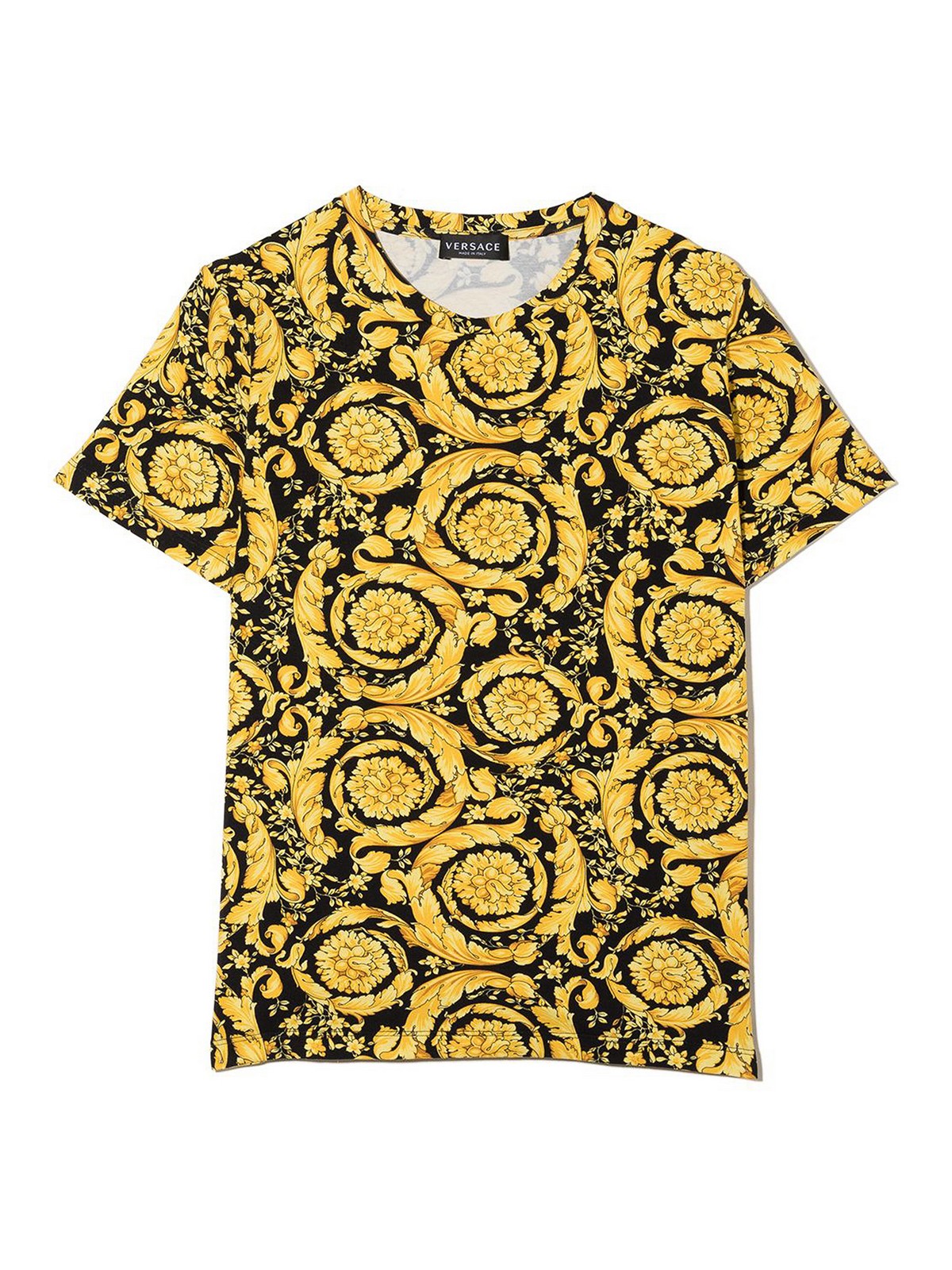 Versace Young Barocco T-shirt Black Girls 10002391A024455B000
