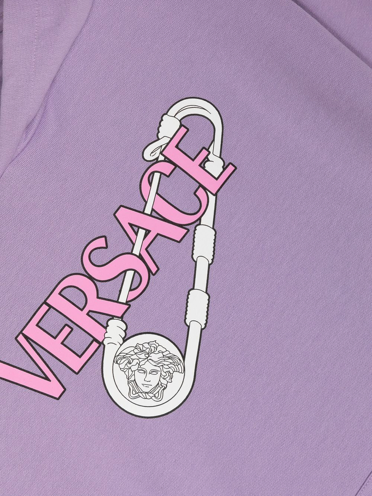 Sweatshirts & Sweaters Versace Young - Medusa safety pin-print hoodie ...