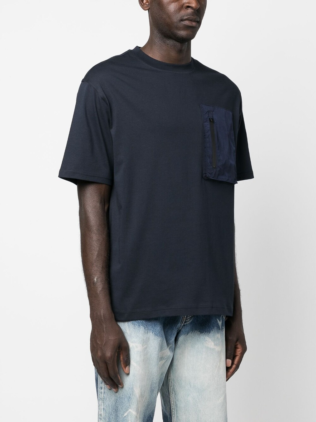 Belstaff Chest zip-pocket t-shirt - Blue - Men