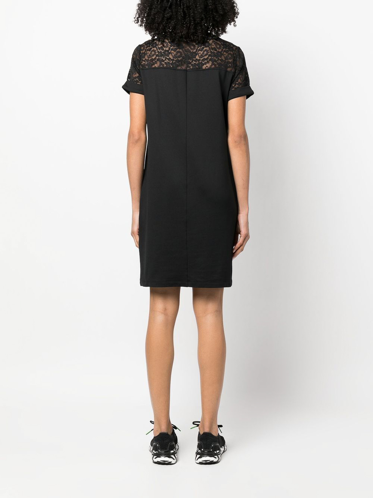 Liu Jo Lace-panelling mini dress - Black - Women|TA3012F086922222