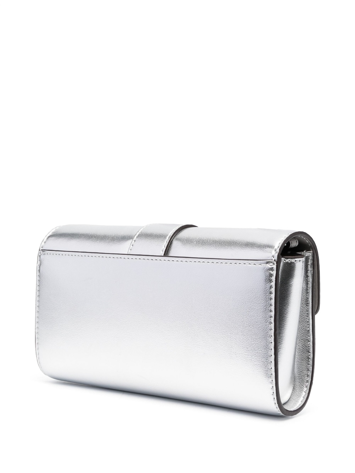 Michael kors hotsell silver clutch purse