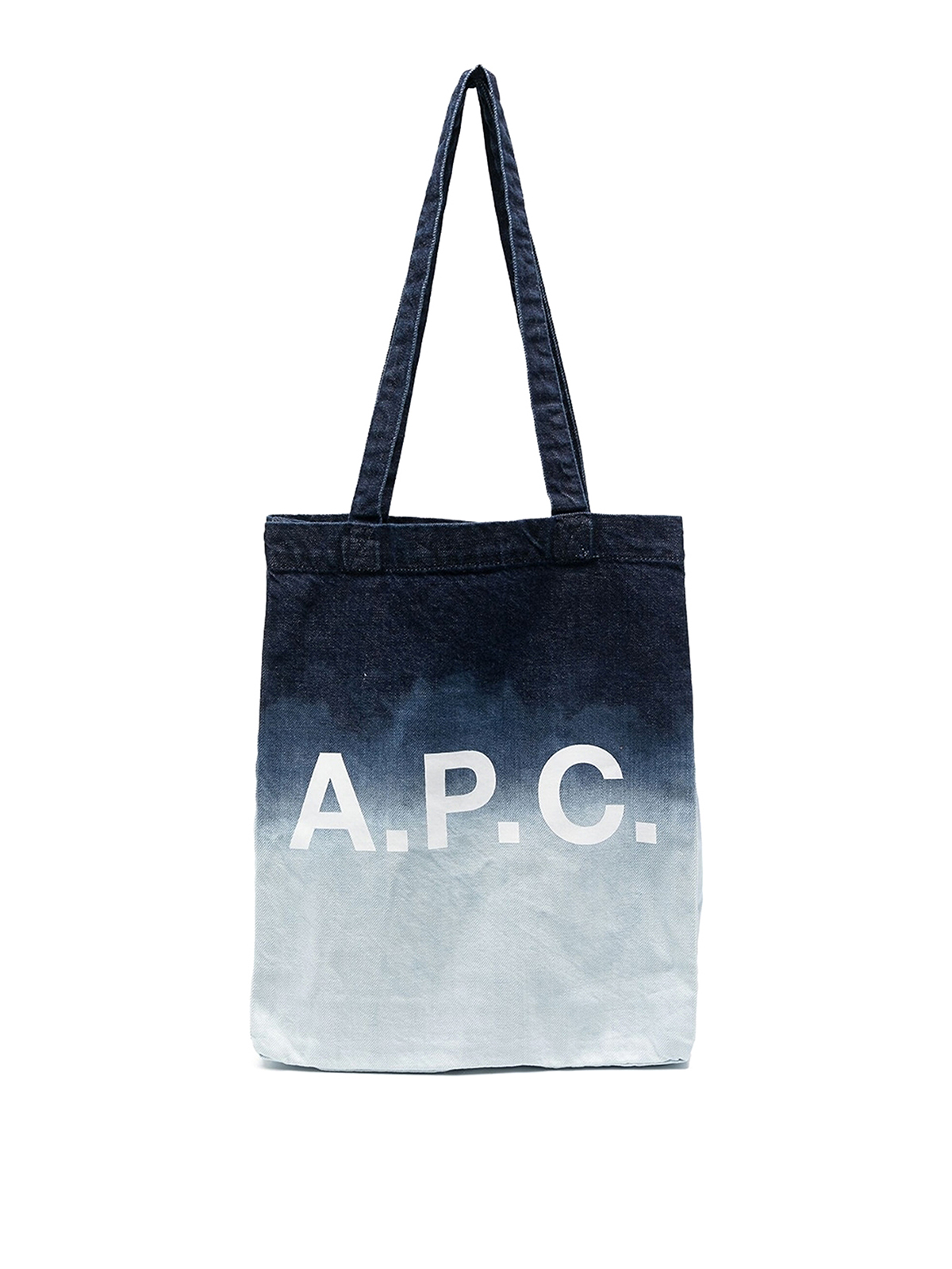 Totes bags A.P.C. - Lou bleached denim tote bag - M61442COFDLAAF