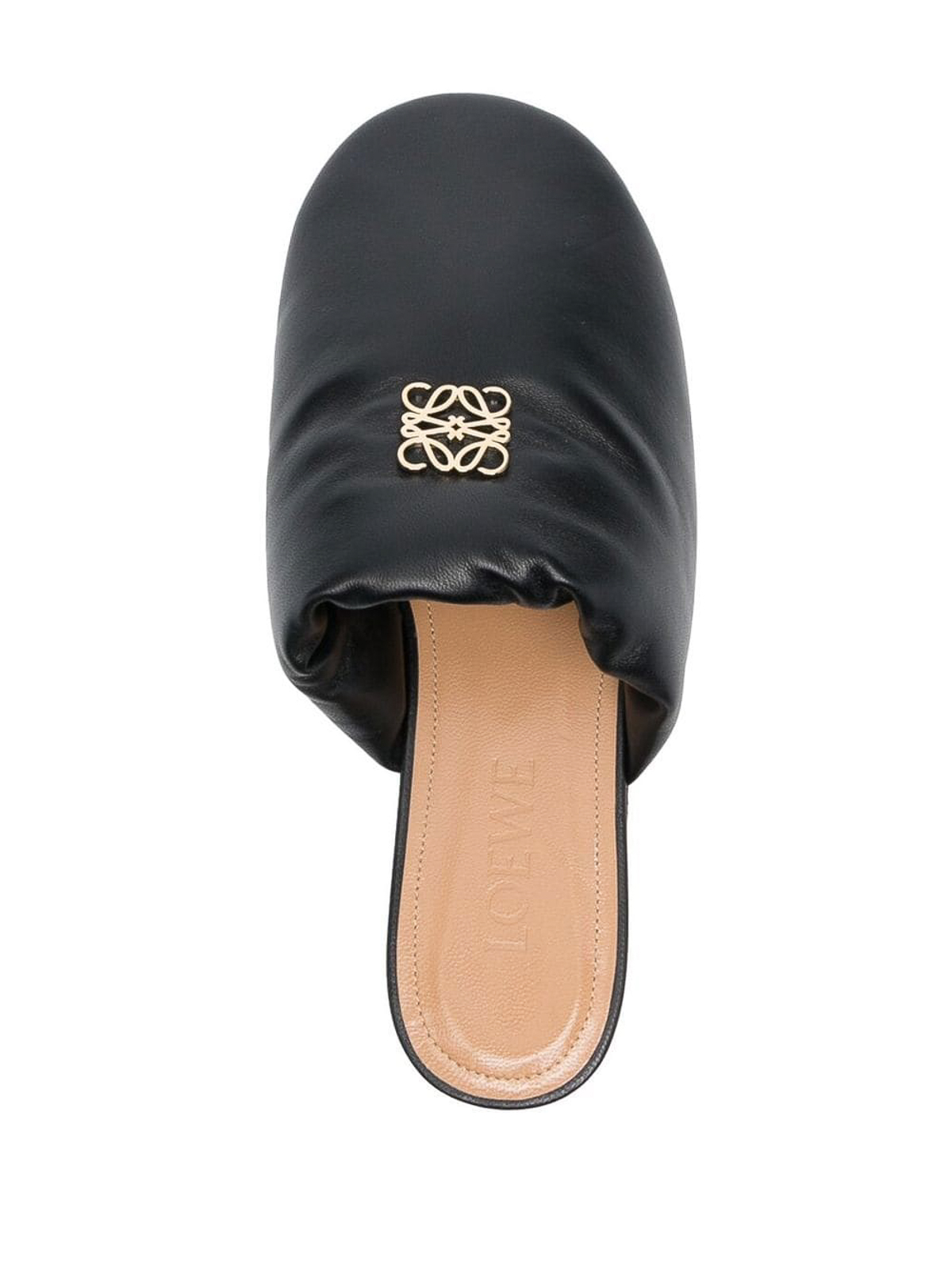 スリッパ LOEWE ロエベ 黒 レザー サンダル ルームシューズ Loewe 