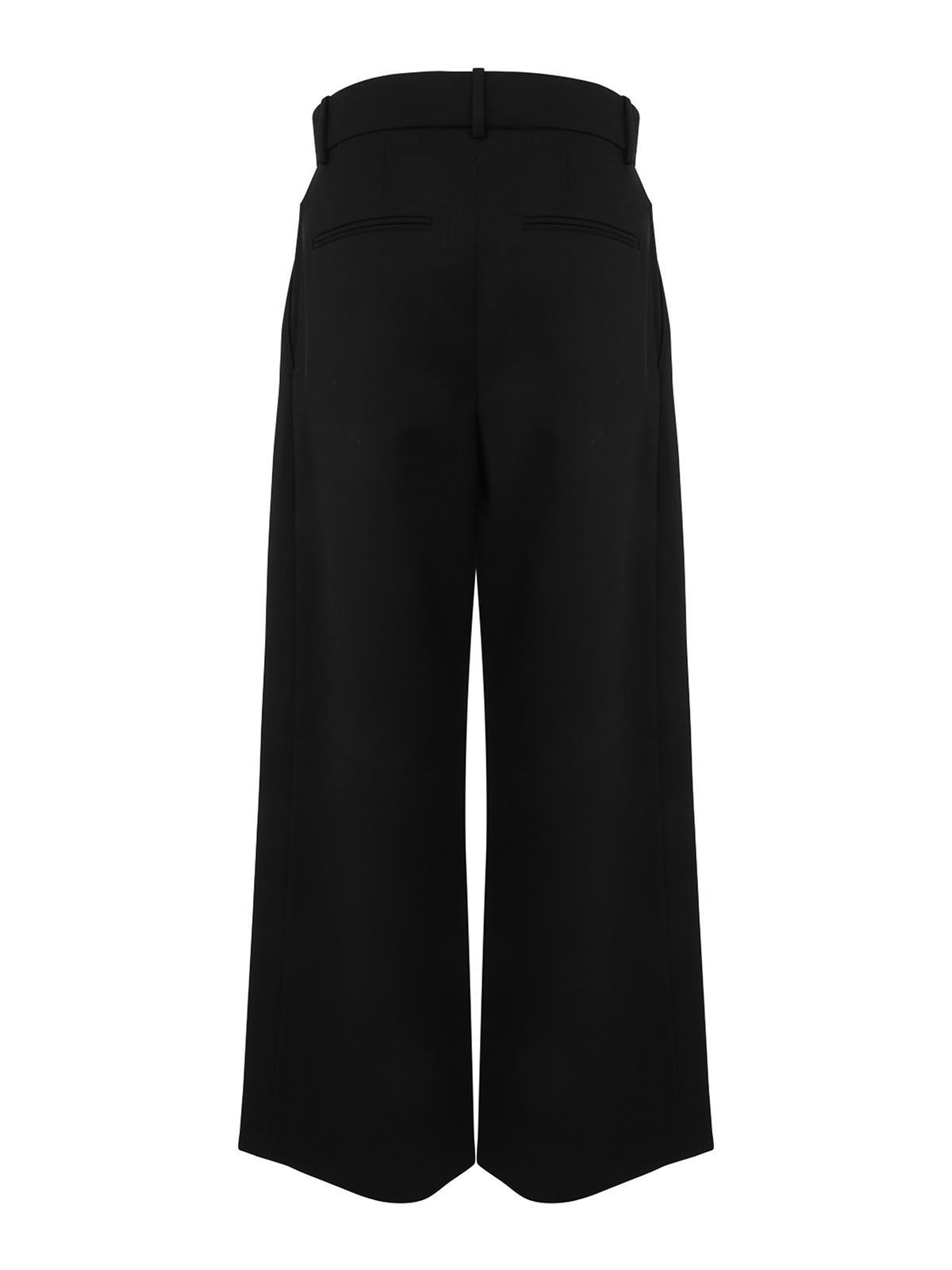Shop Wardrobe.nyc Low Rise Trouser In Black