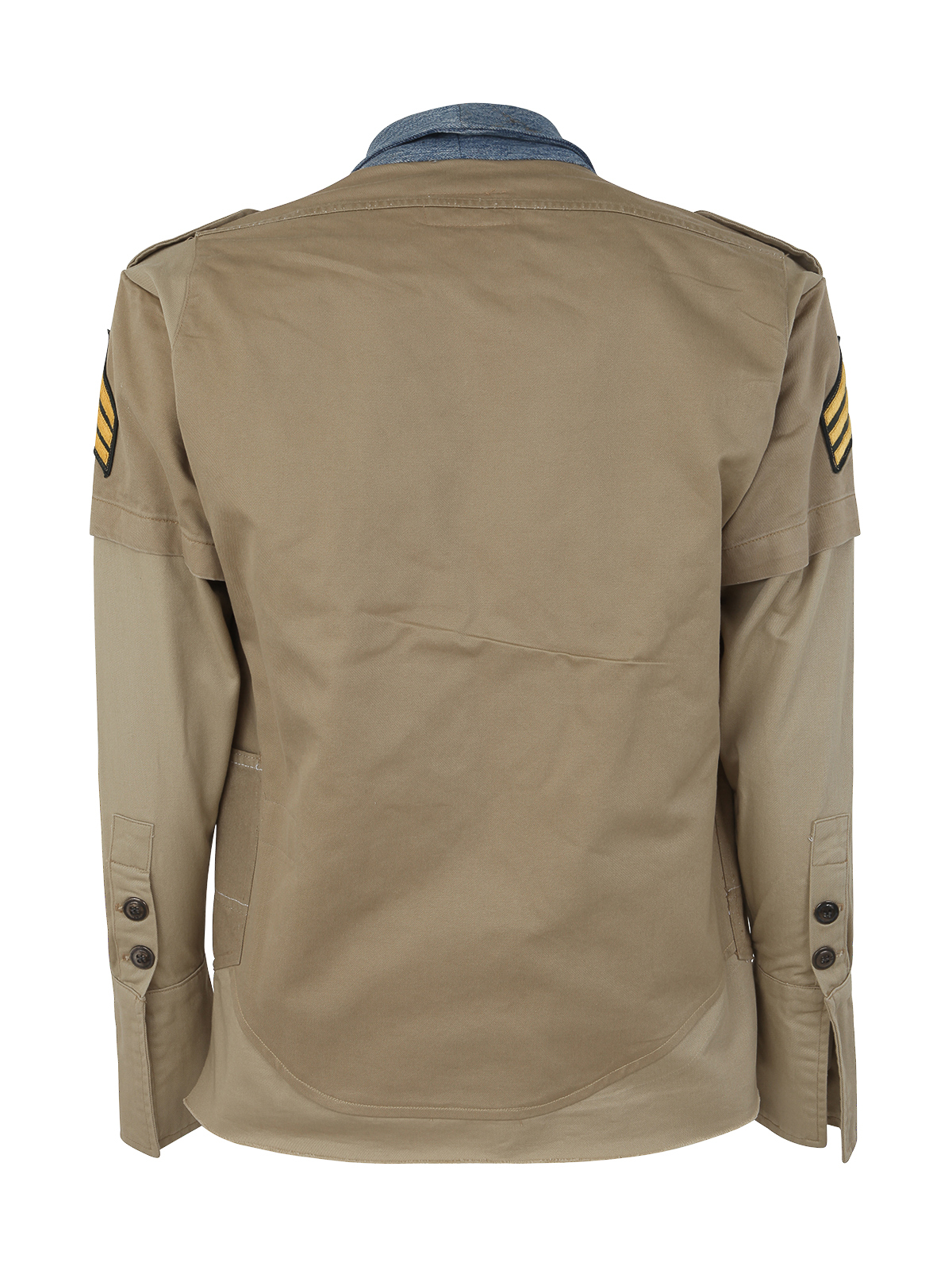 Shop Greg Lauren Khaki Uniform Gl1 Jacket In Brown