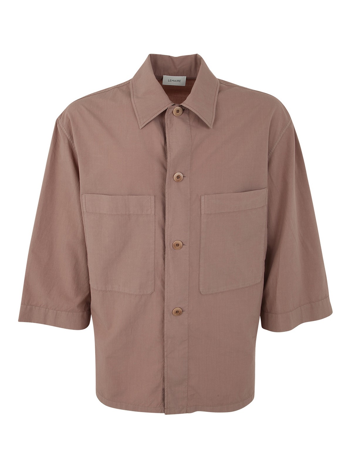 Shirts Lemaire - Boxy military shirt - SH1021LF1016BR411