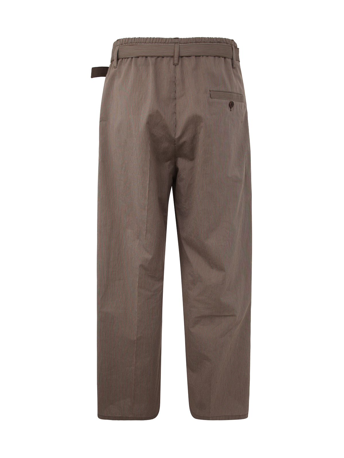 Shop Lemaire Belted Easy Pants In Brown