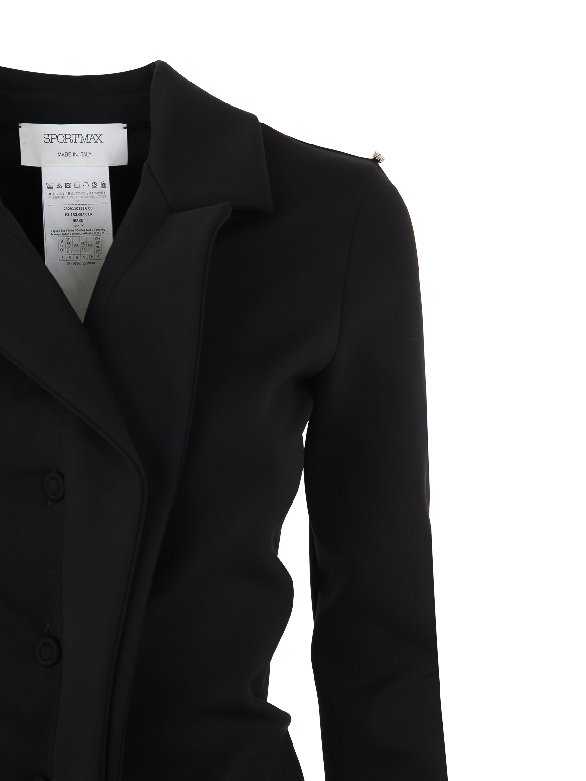 Sportmax Nabil jersey jacket Black Women 2329110138600000