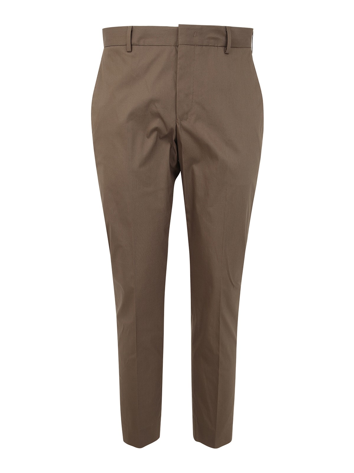 Pt Torino Man Reflective Trousers In Brown